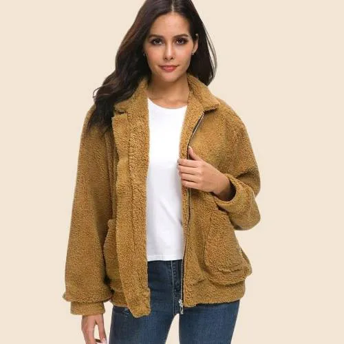 Boho Fleece Camel Jacket sold by Boho Mood product image thumbnail 2