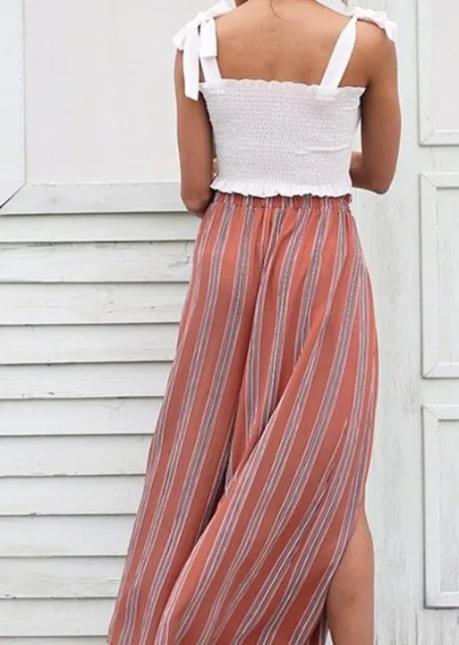 Boho Loose striped Pants with side slit sold by Boho Mood product image thumbnail 3