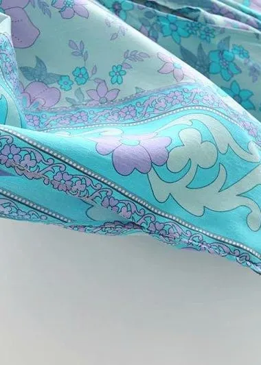 Long Boho Kimono for women Blue Floral sold by Boho Mood product image thumbnail 5