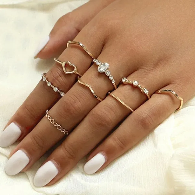 Chic Boho Ring Set sold by Boho Mood