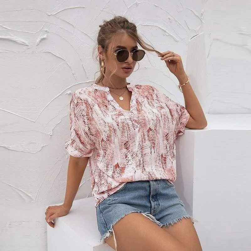 Boho Pink Tie-Dye Blouse sold by Boho Mood product image thumbnail 2