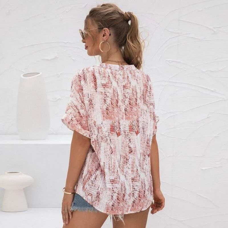 Boho Pink Tie-Dye Blouse sold by Boho Mood product image thumbnail 3
