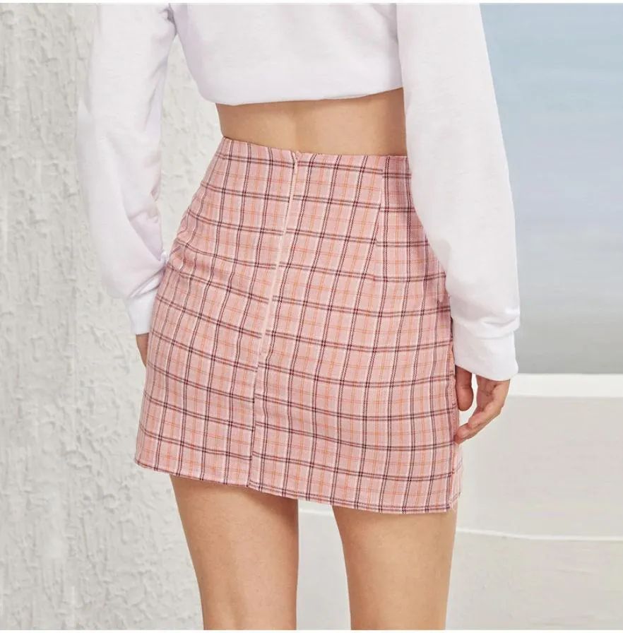 Plaid Print Mini Skirt sold by Boho Mood product image thumbnail 2