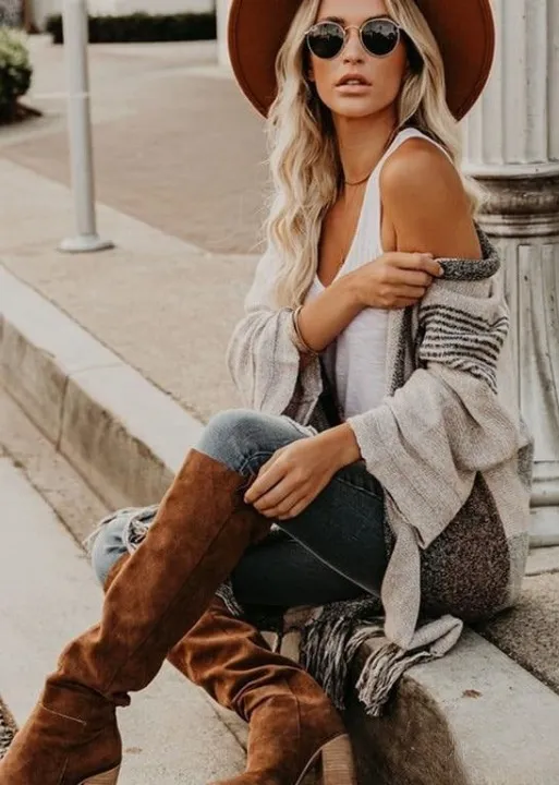 Boho Long Cardigan with Fringes sold by Boho Mood product image thumbnail 2