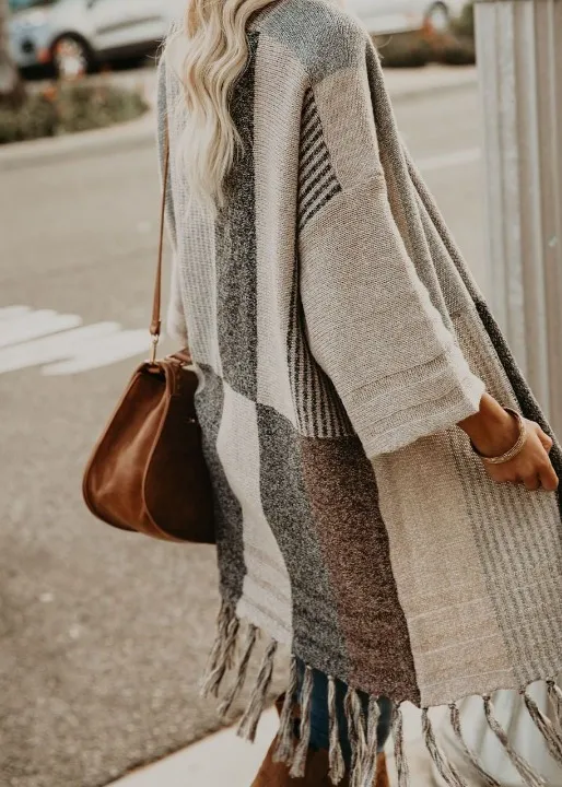 Boho Long Cardigan with Fringes sold by Boho Mood product image thumbnail 4