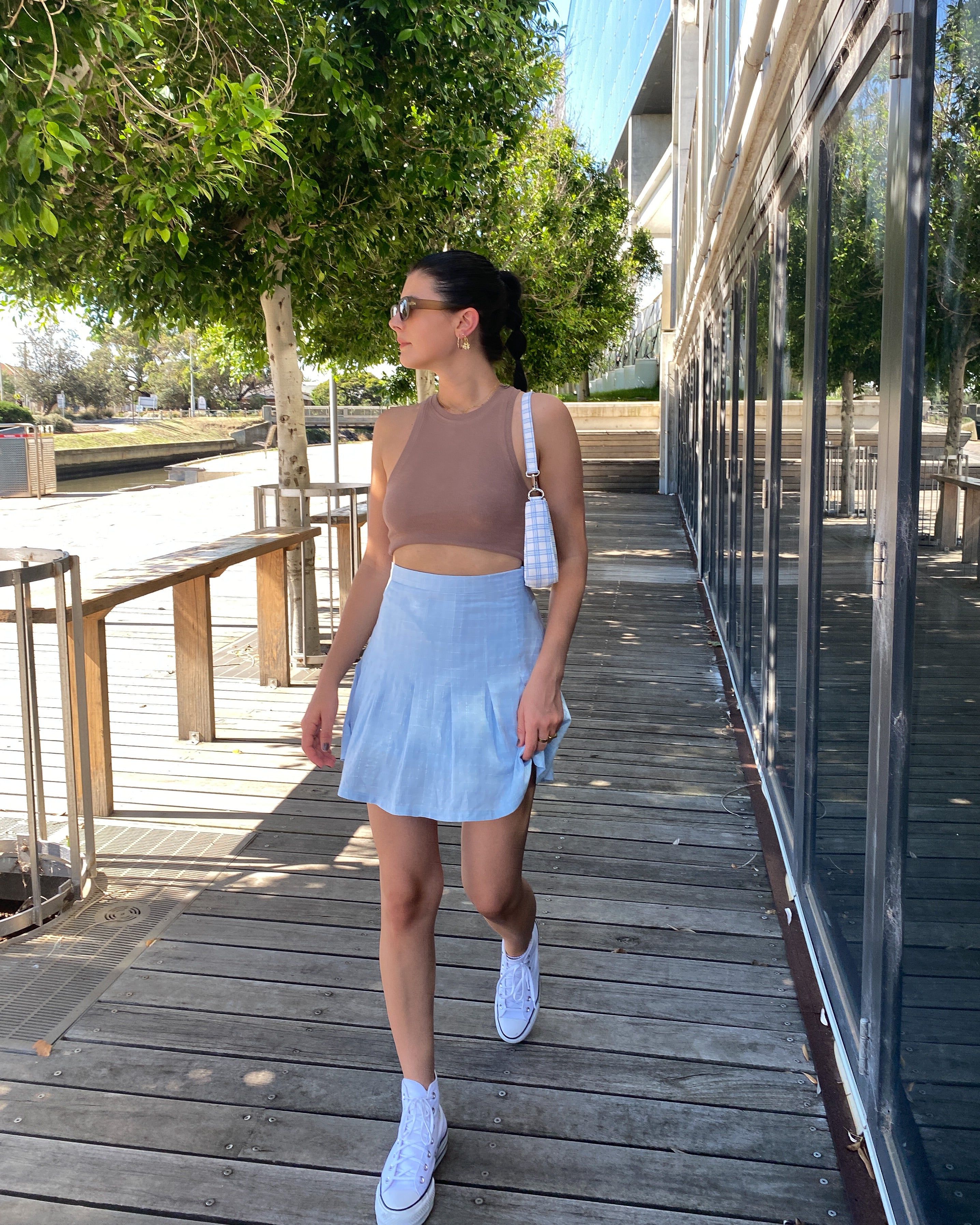 Okja Mini Skirt - Blue sold by Kameli Boutique product image thumbnail 2