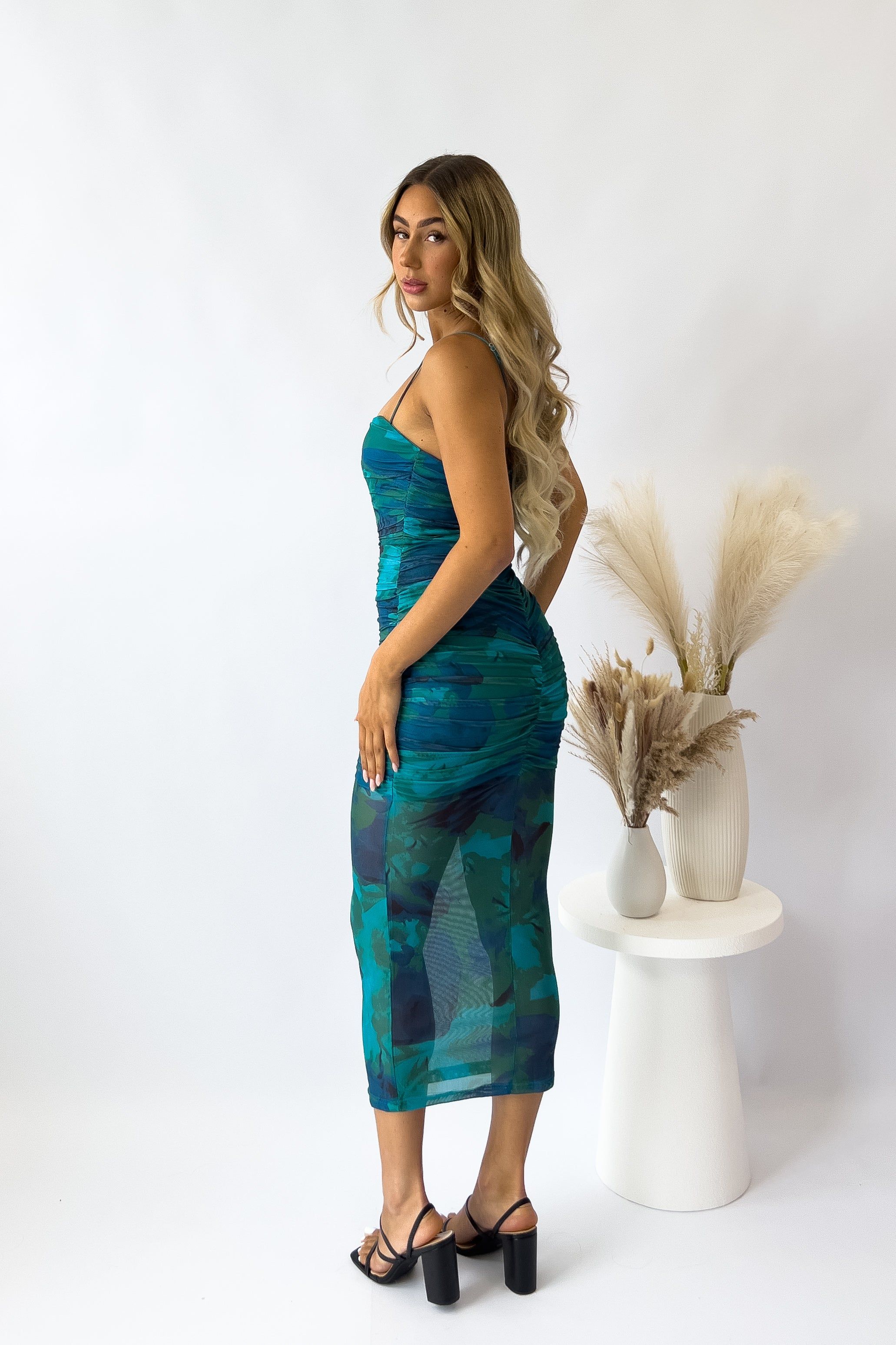 Mia Midi Dress - Green sold by Kameli Boutique product image thumbnail 3