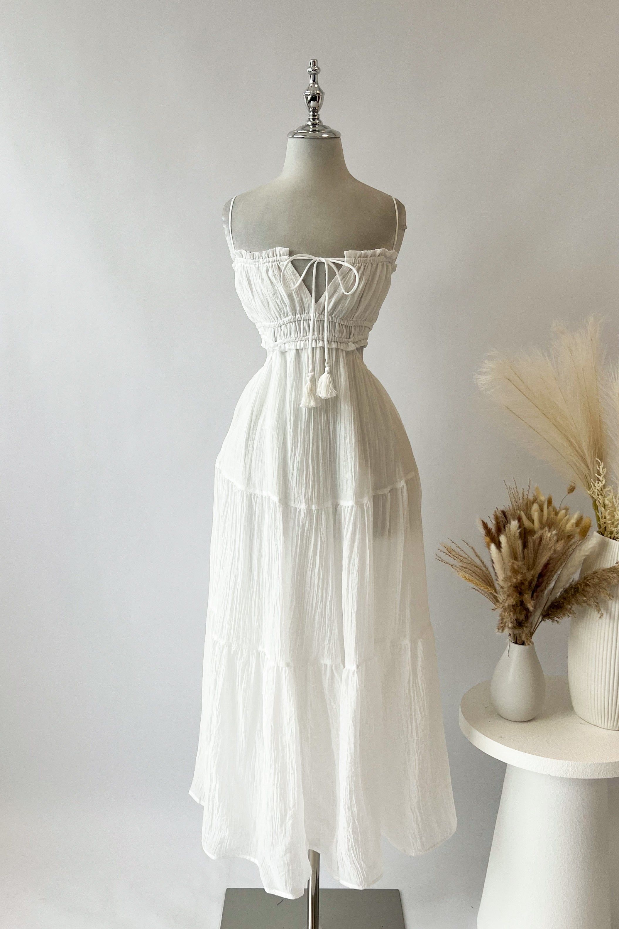 Rochelle Midi Dress - White sold by Kameli Boutique product image thumbnail 2