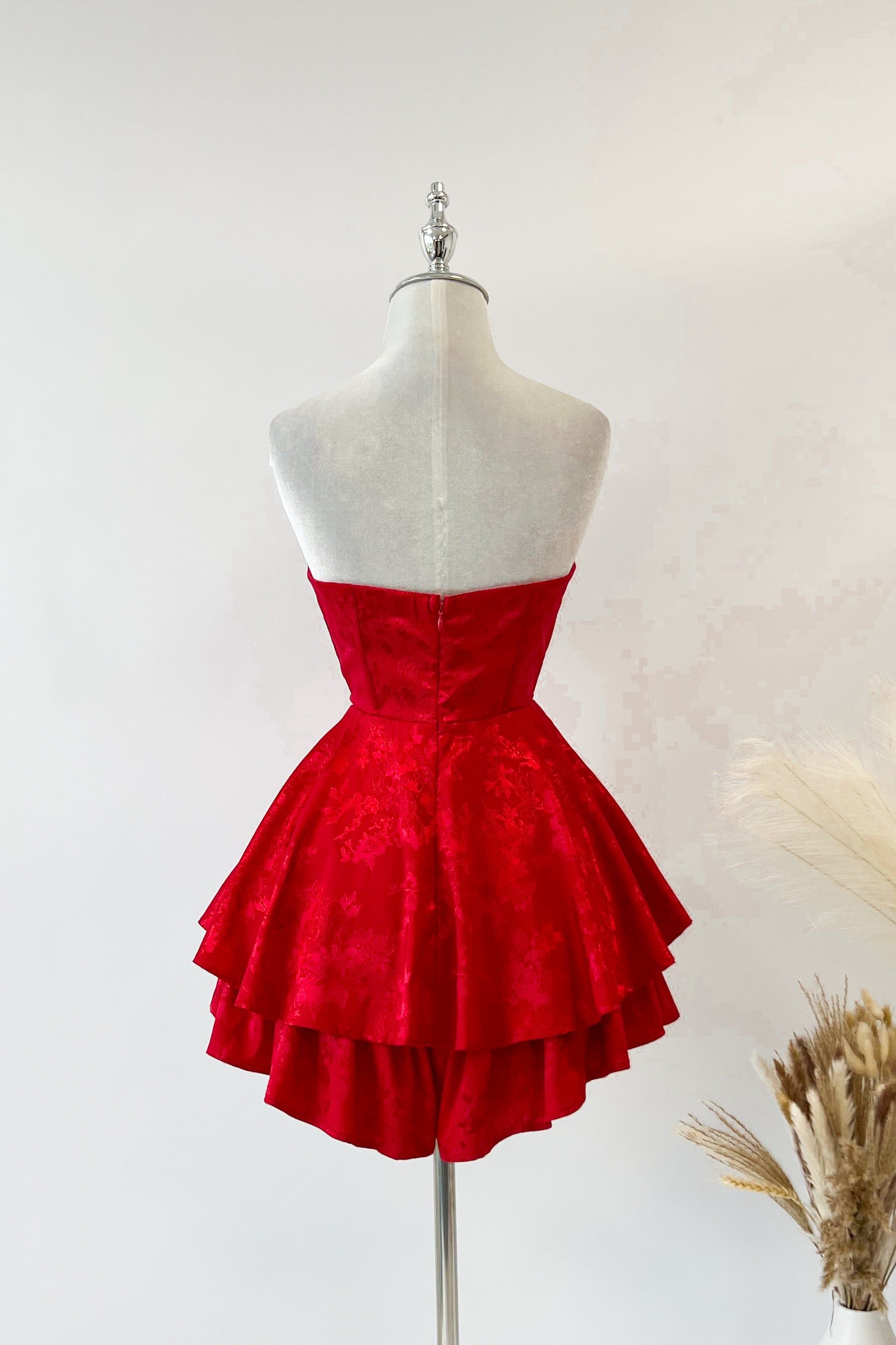 Tinlee Floral Playsuit - Red (PRE-ORDER) sold by Kameli Boutique product image thumbnail 2