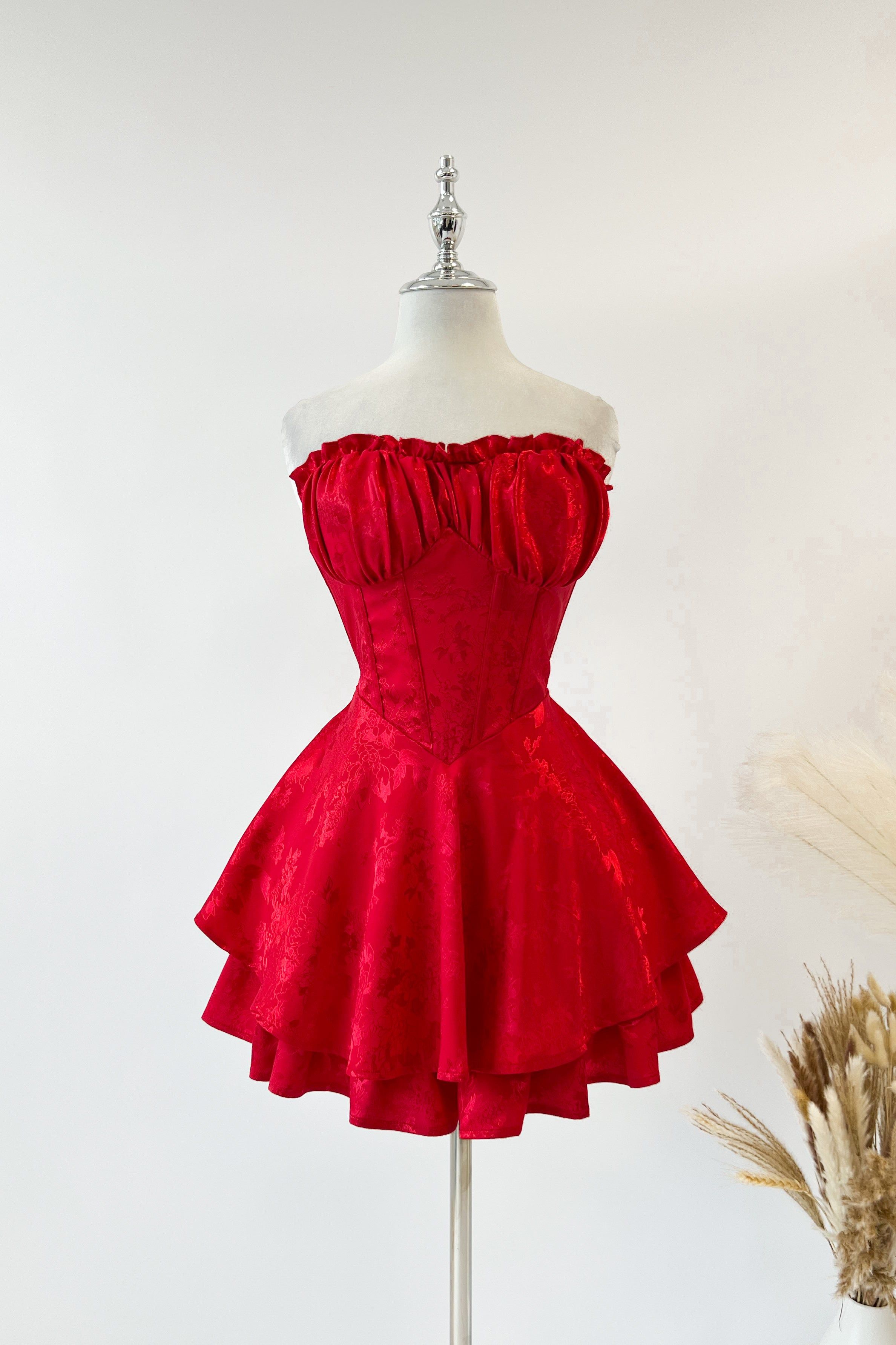 Tinlee Floral Playsuit - Red (PRE-ORDER) sold by Kameli Boutique