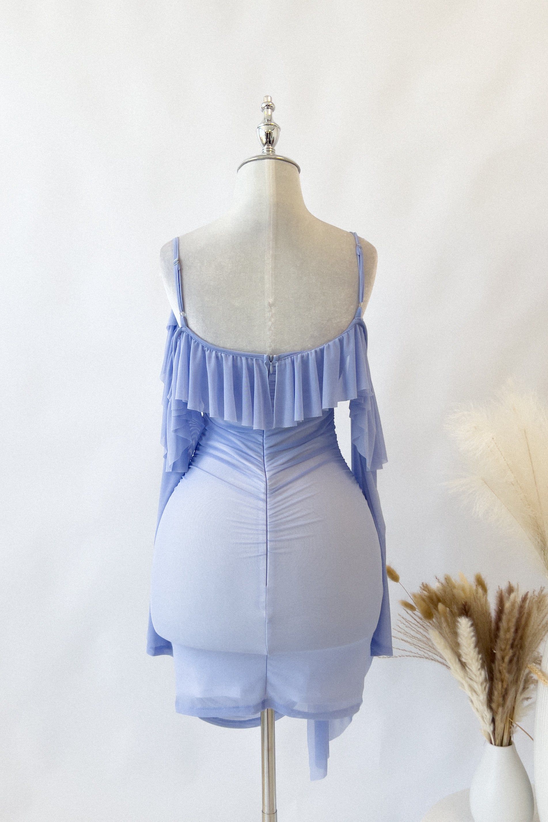 Elizabeth Mini Dress - Cornflower Blue sold by Kameli Boutique product image thumbnail 3