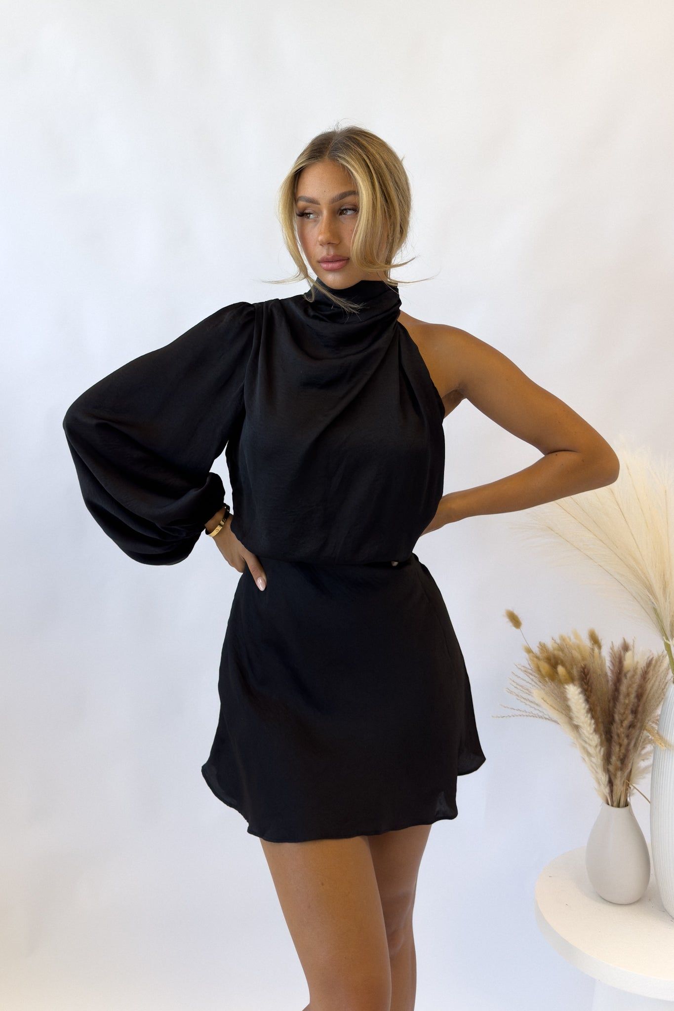 Emma Mini Dress - Black sold by Kameli Boutique
