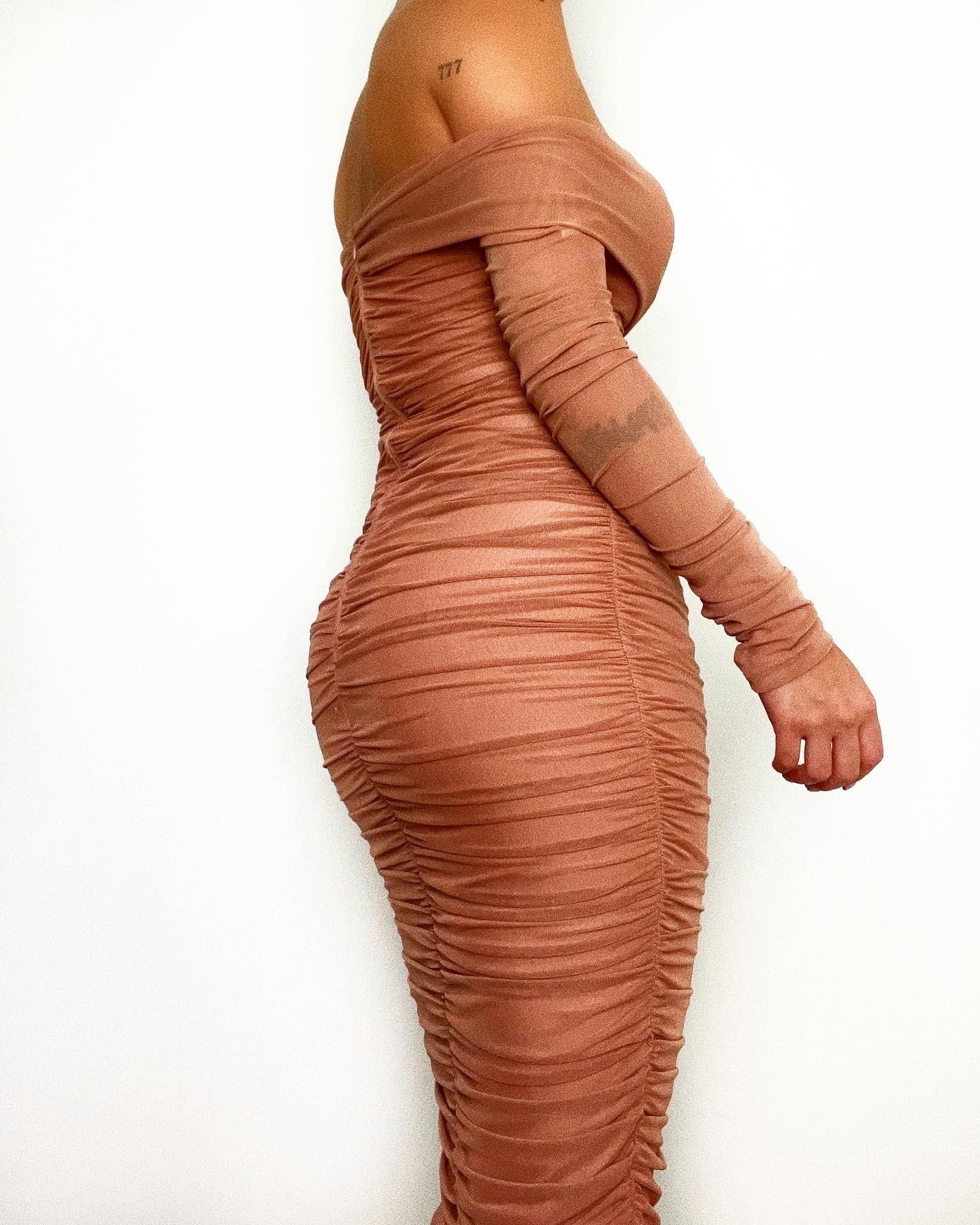 Maize Midi Dress - Toffee sold by Kameli Boutique product image thumbnail 3