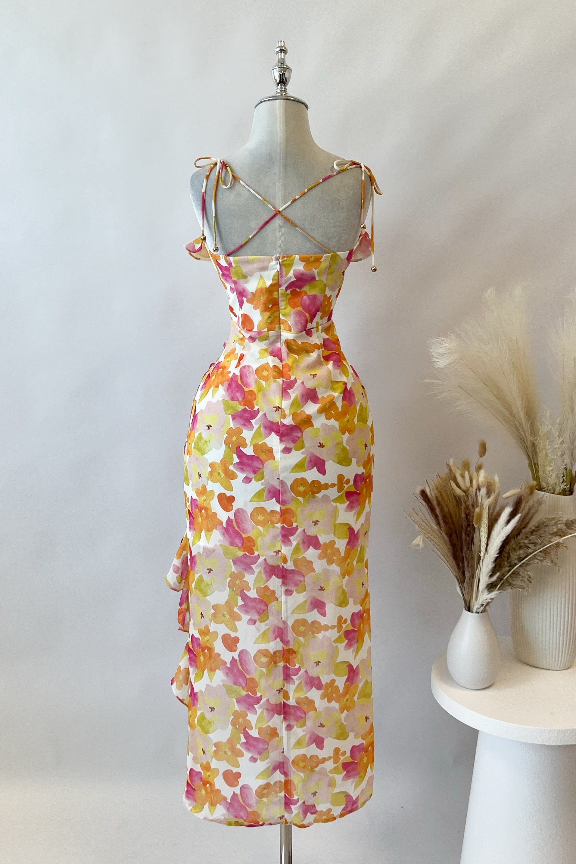 Elina Floral Midi Dress sold by Kameli Boutique product image thumbnail 5