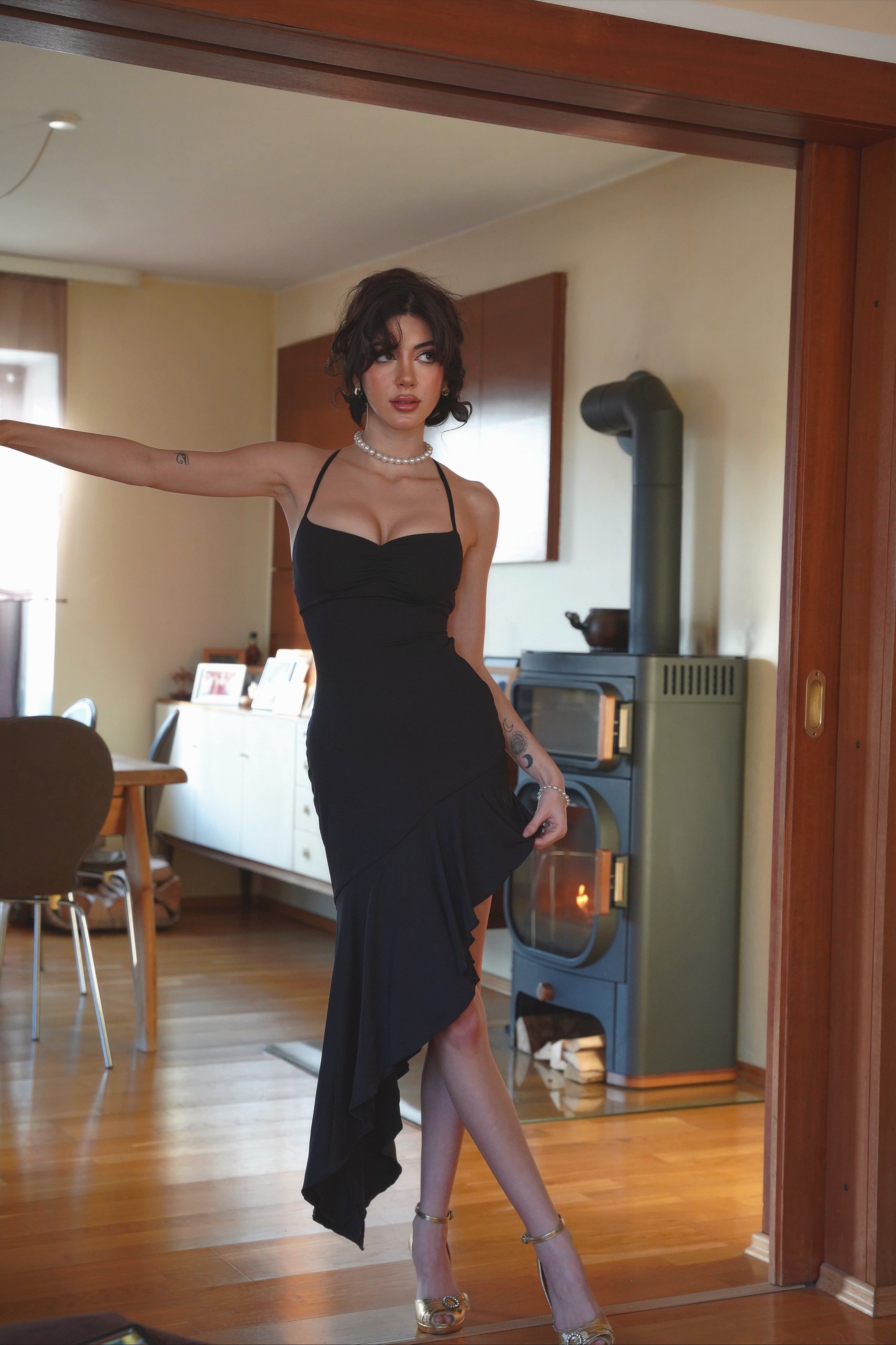 Fleur Midi Dress - Black sold by Kameli Boutique product image thumbnail 2