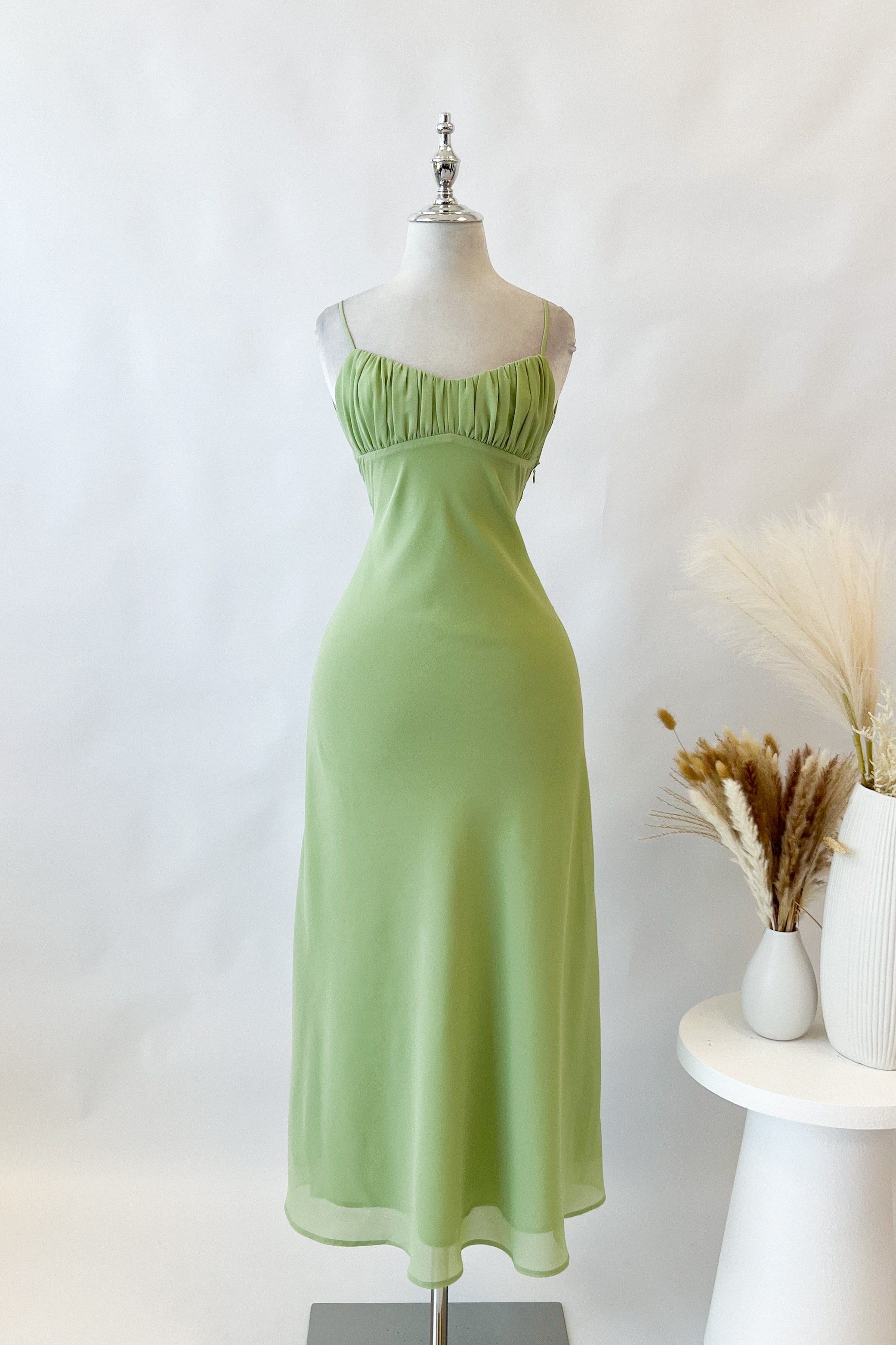 Siena Midi Dress - Lime sold by Kameli Boutique