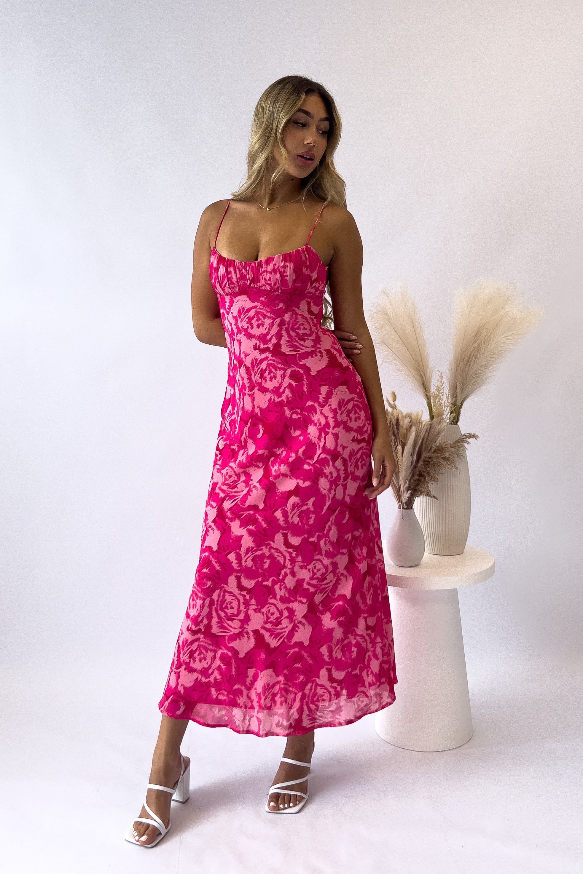 Mia Floral Midi Dress sold by Kameli Boutique product image thumbnail 4