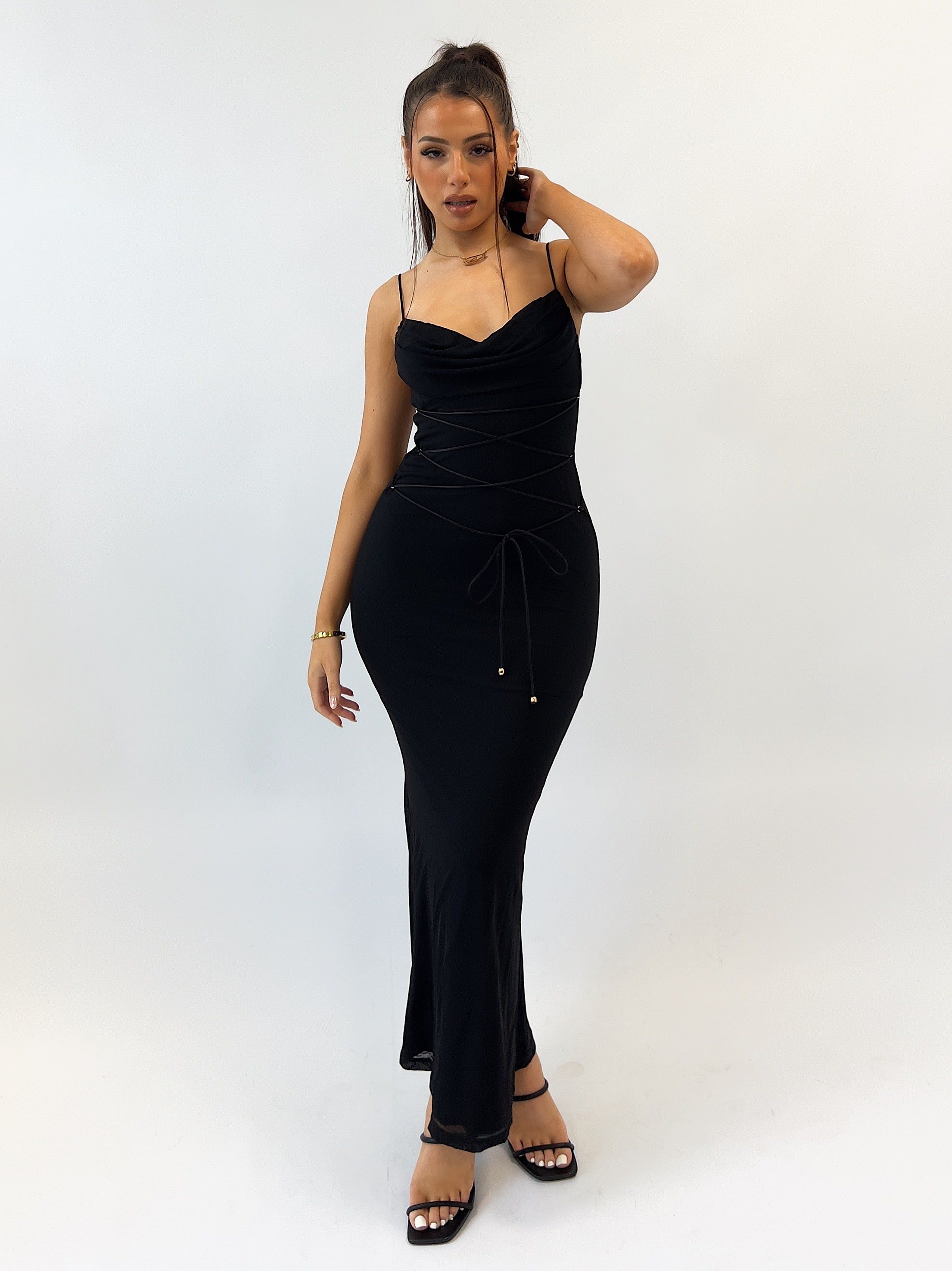 Evangeline Maxi Dress - Black sold by Kameli Boutique product image thumbnail 2