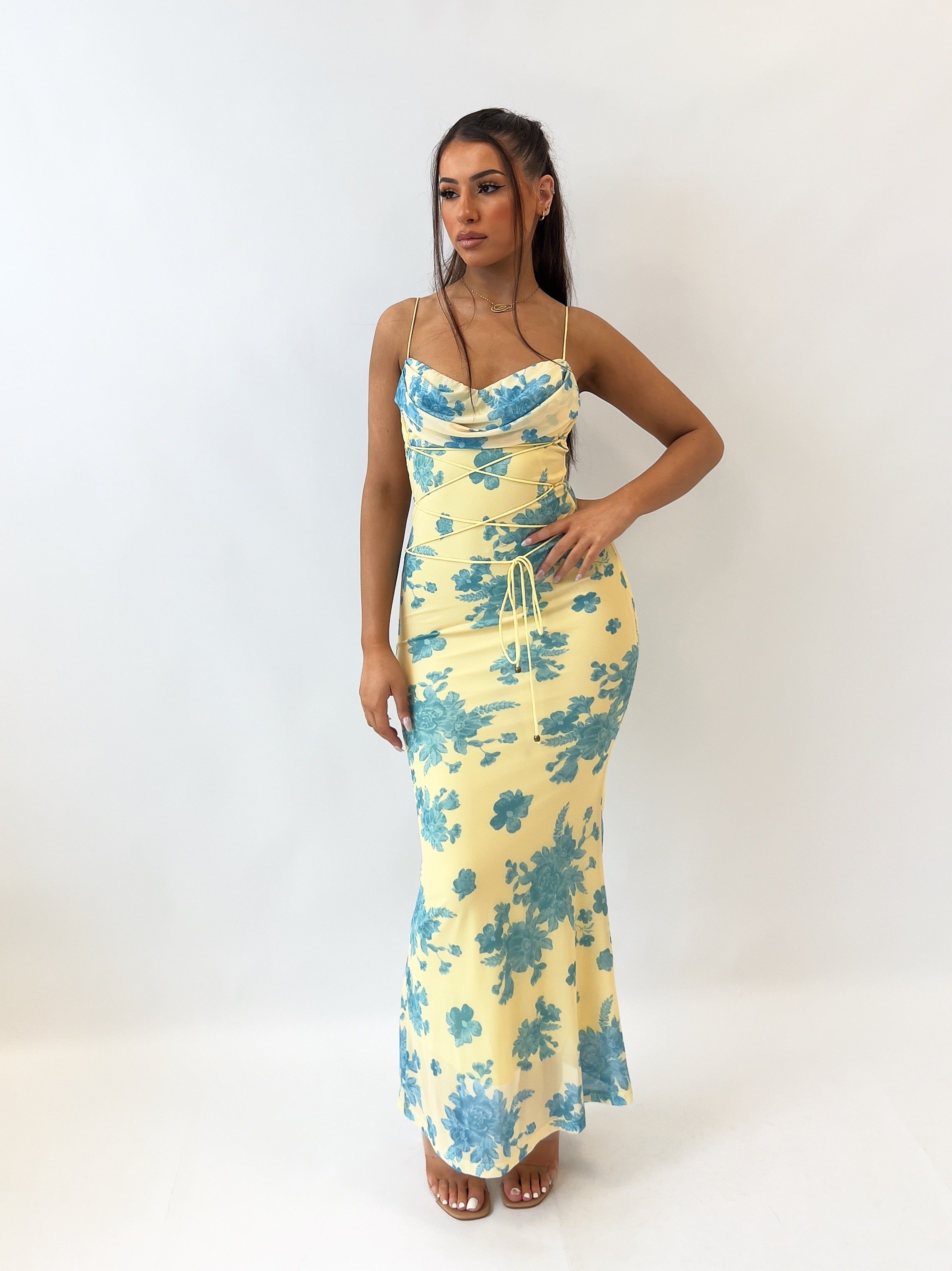 Blossom Maxi Dress - Yellow sold by Kameli Boutique product image thumbnail 4