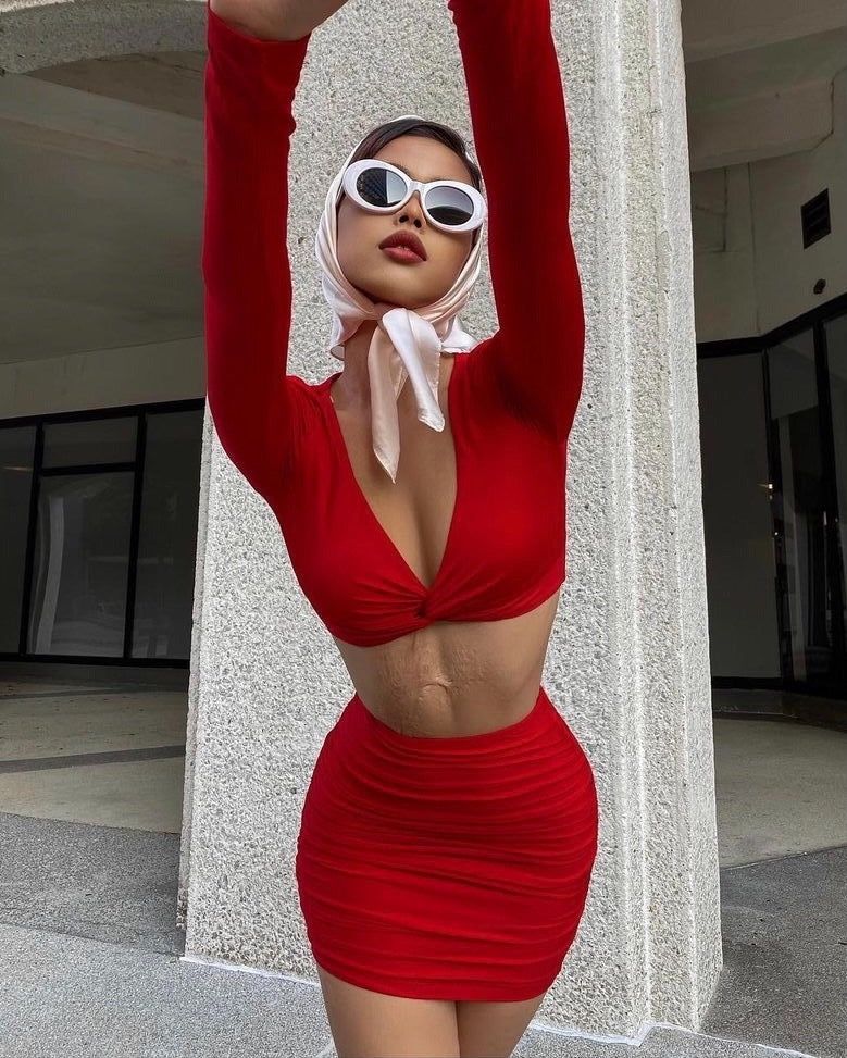 Ryan Two Piece Set - Red sold by Kameli Boutique product image thumbnail 4