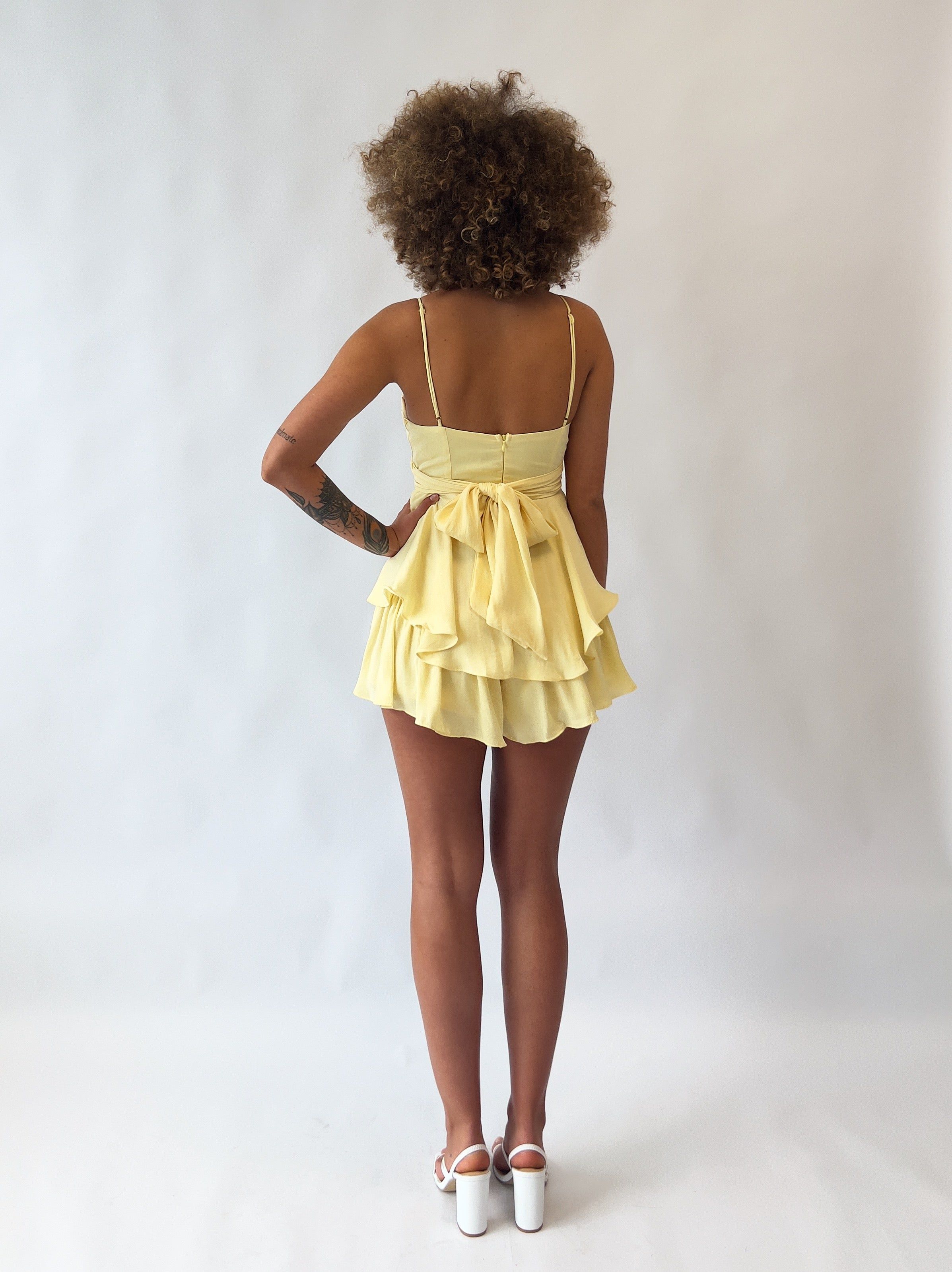 Zahira Playsuit - Yellow sold by Kameli Boutique product image thumbnail 4