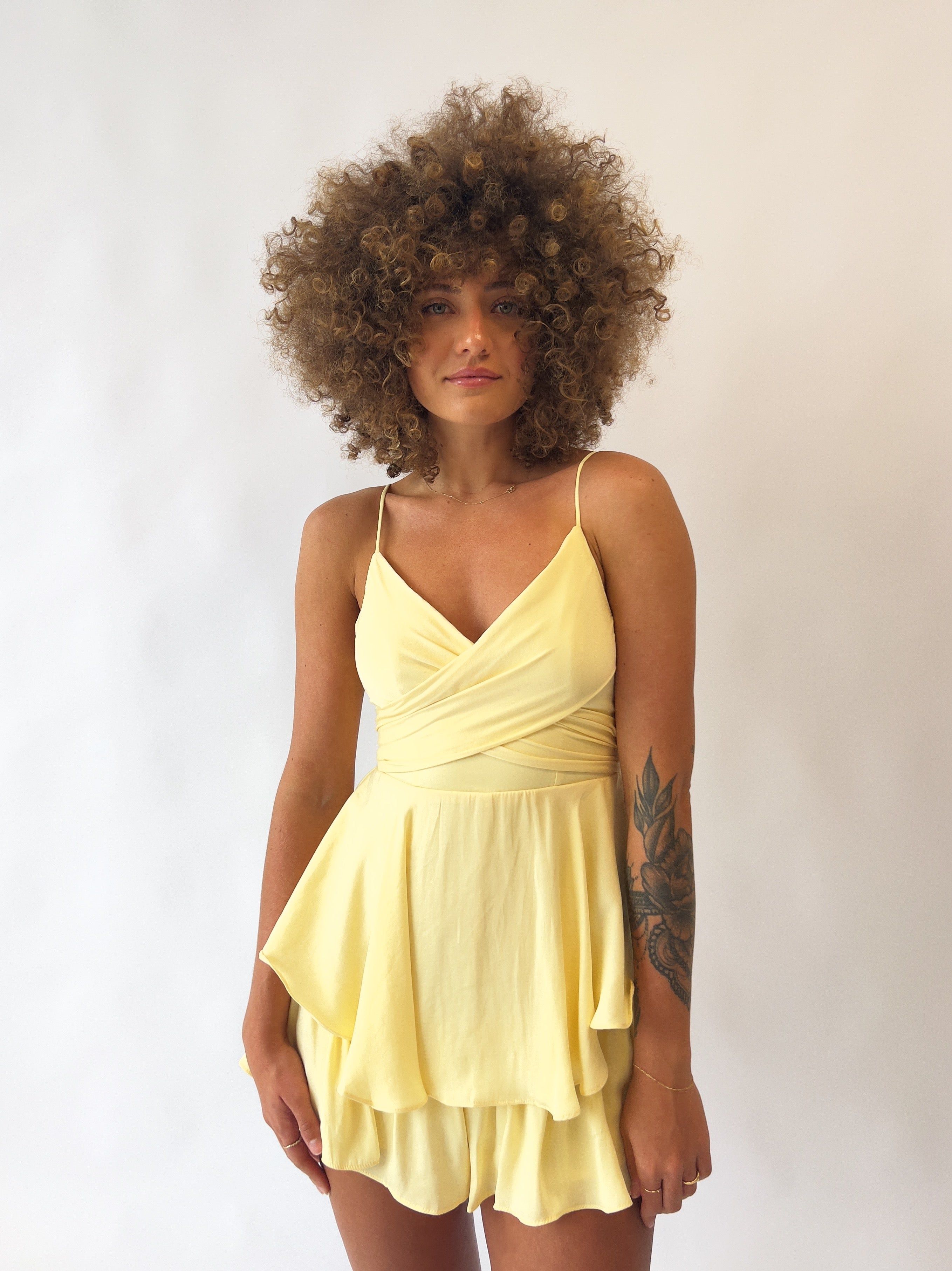 Zahira Playsuit - Yellow sold by Kameli Boutique product image thumbnail 2