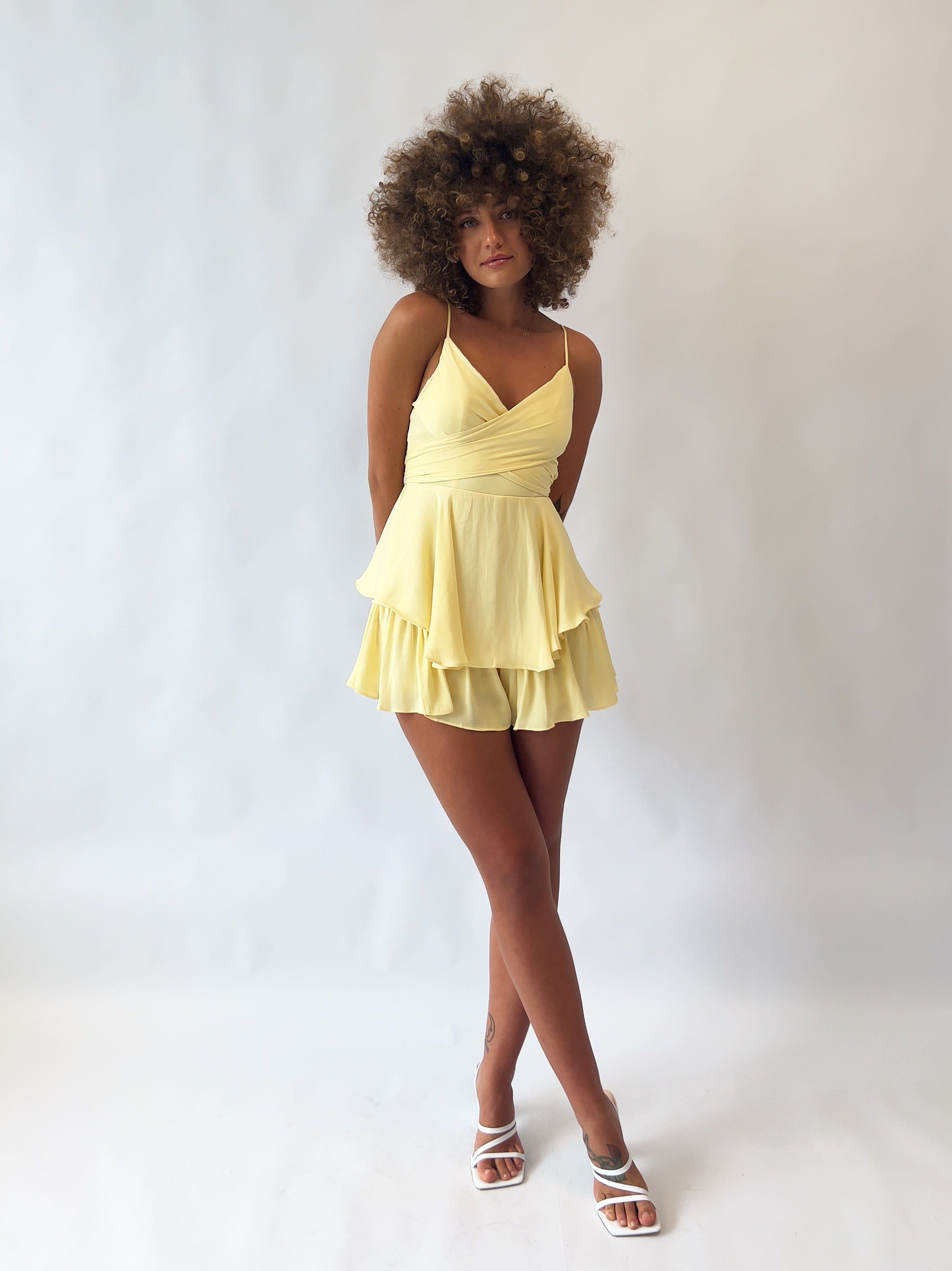 Zahira Playsuit - Yellow sold by Kameli Boutique product image thumbnail 3