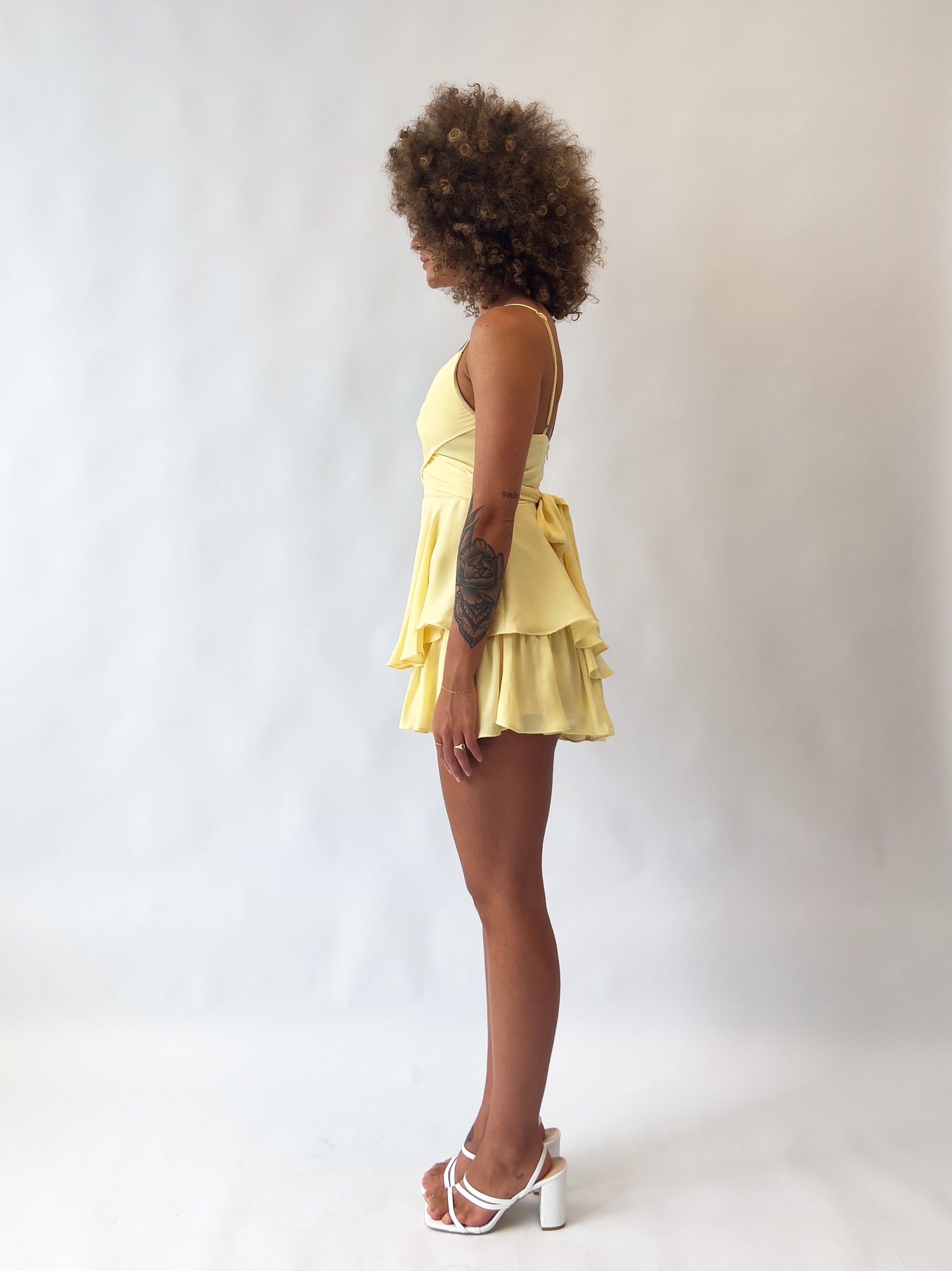 Zahira Playsuit - Yellow sold by Kameli Boutique product image thumbnail 5