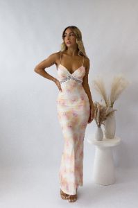 Denzel Floral Maxi Dress sold by Kameli Boutique