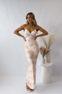 Denzel Floral Maxi Dress sold by Kameli Boutique