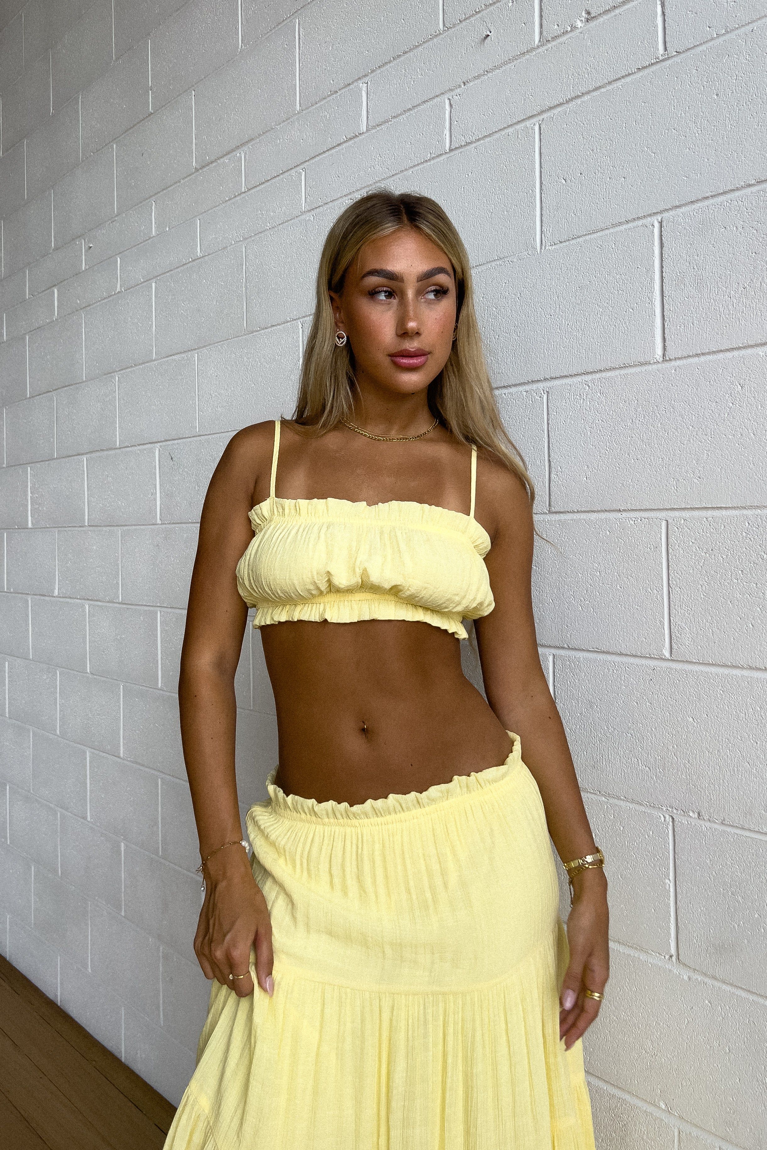 Nia Top - Yellow sold by Kameli Boutique