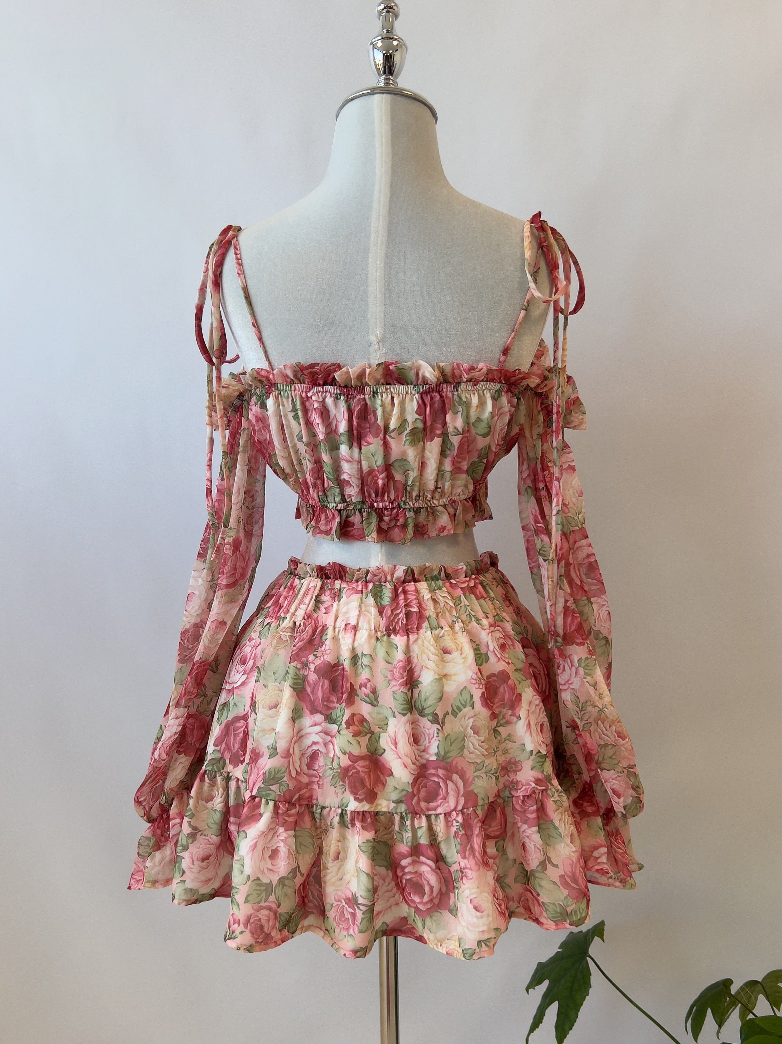 Angelina Floral Mini Skirt sold by Kameli Boutique product image thumbnail 4