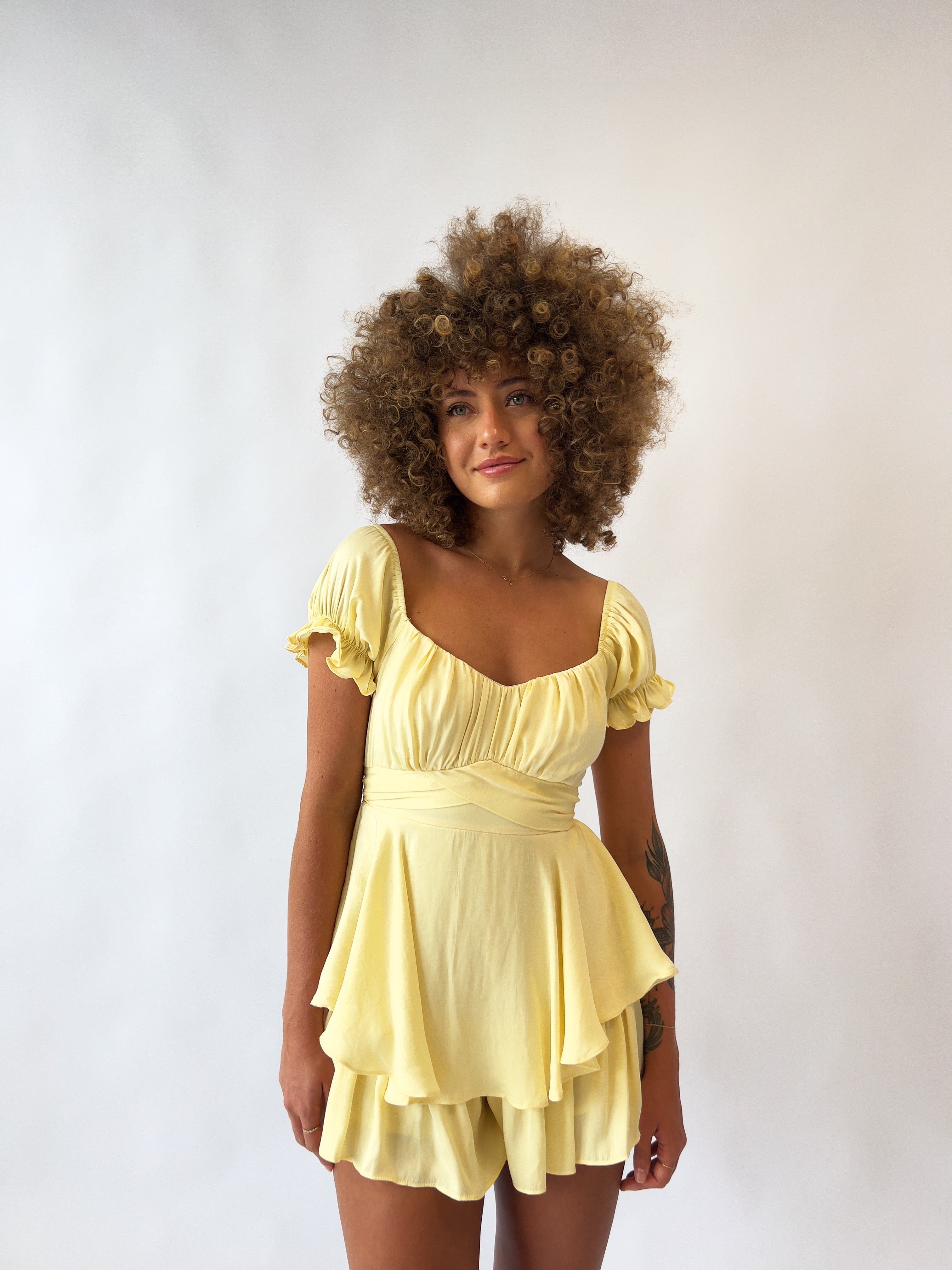Auffie Playsuit - Yellow sold by Kameli Boutique product image thumbnail 2