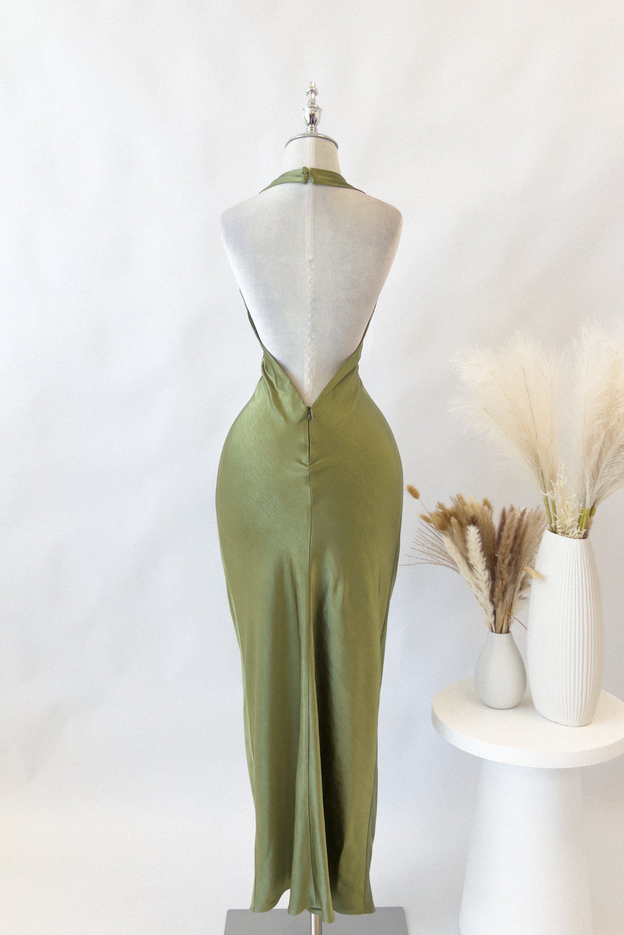 Cinnamon Maxi Dress - Olive sold by Kameli Boutique product image thumbnail 2