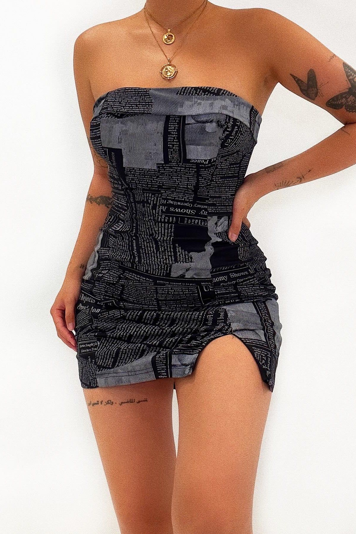 Dimitri Mini Dress - Black sold by Kameli Boutique