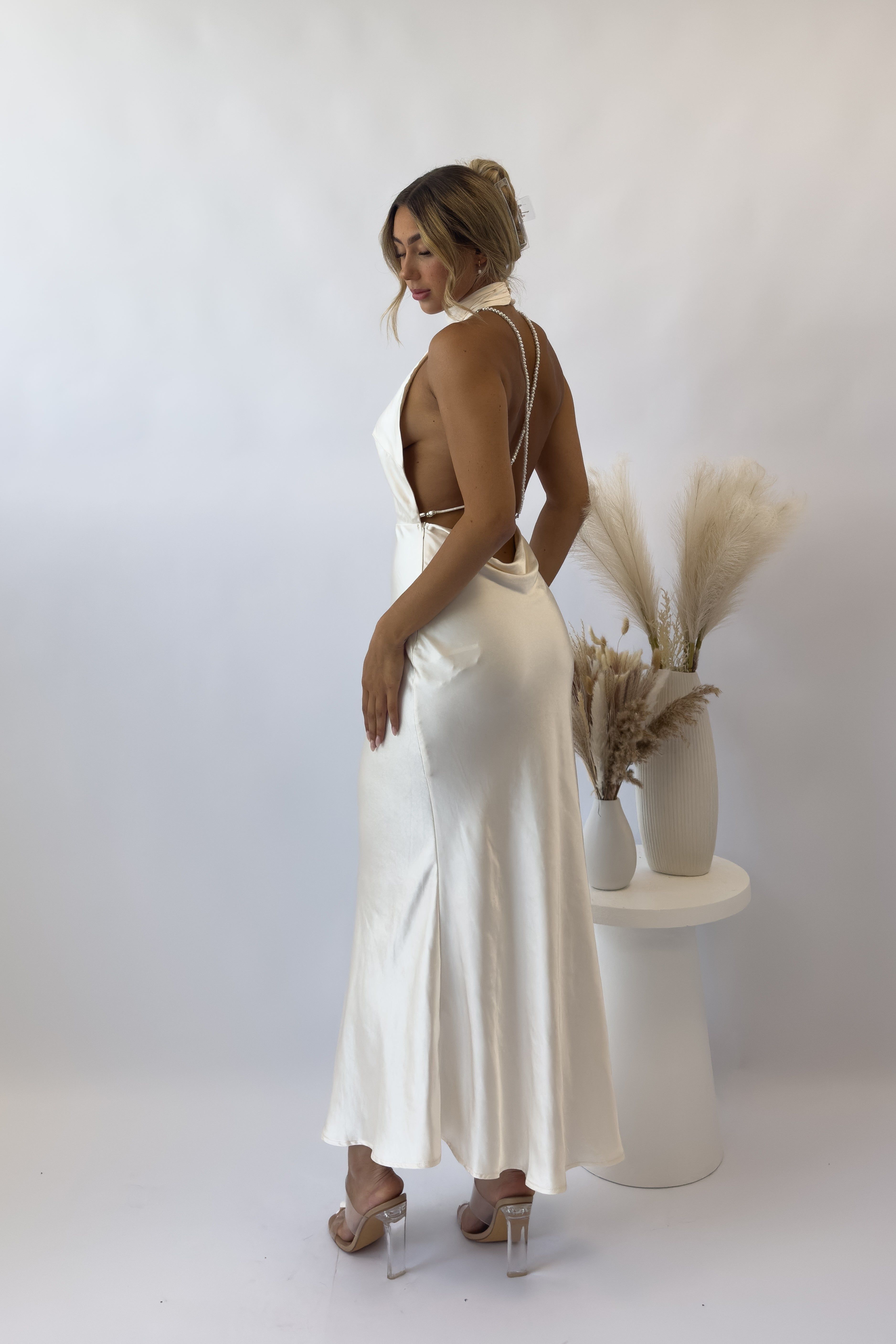 Annabeth Maxi Dress - Oyster sold by Kameli Boutique product image thumbnail 5