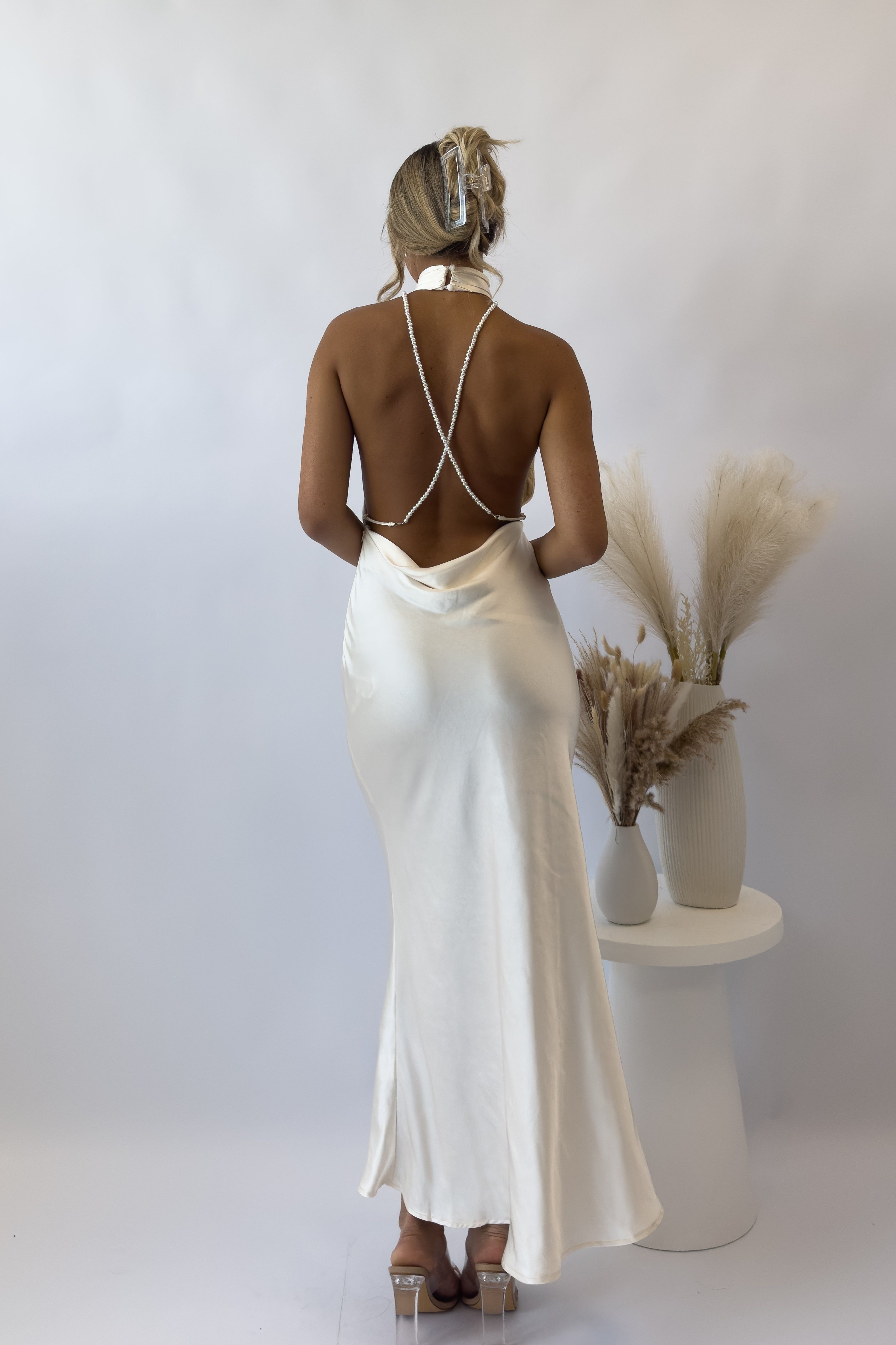 Annabeth Maxi Dress - Oyster sold by Kameli Boutique product image thumbnail 3