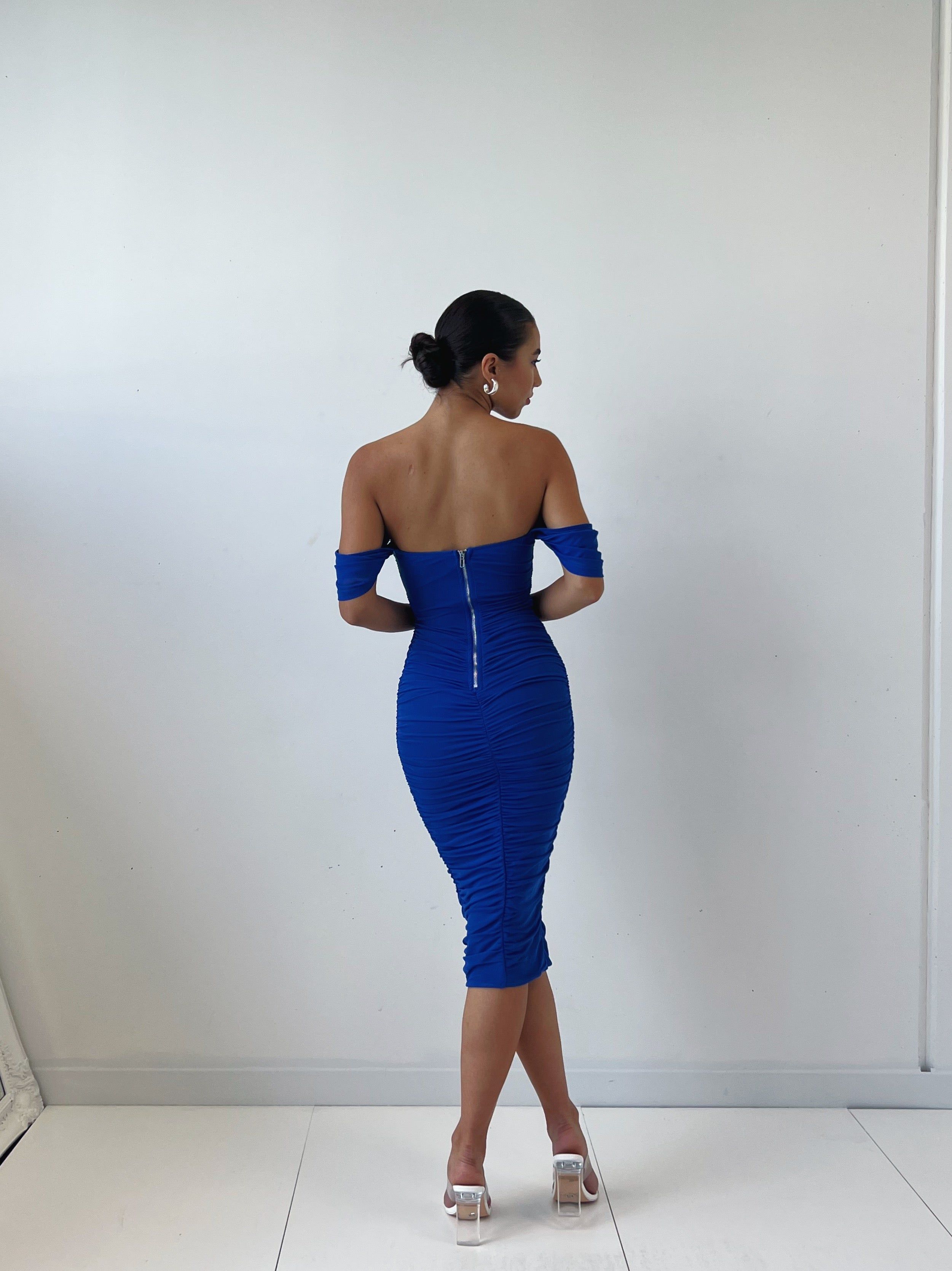 Tilly Midi Dress - Blue sold by Kameli Boutique product image thumbnail 4