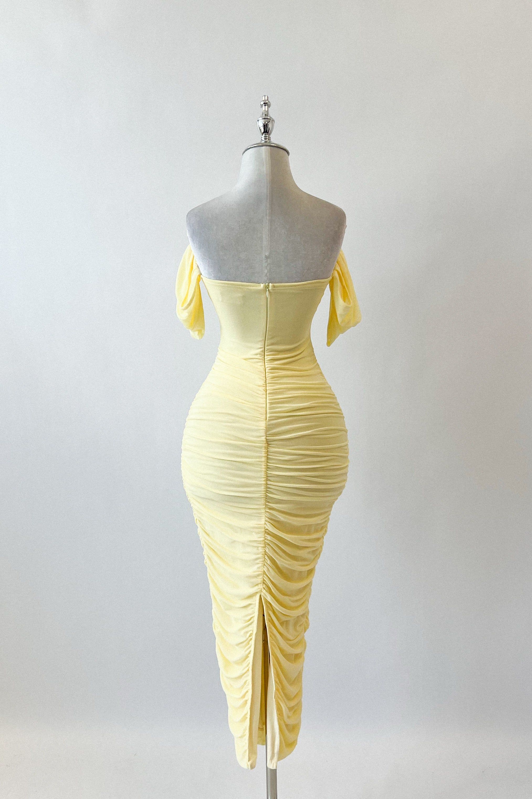 Regan Maxi Dress - Lemon sold by Kameli Boutique product image thumbnail 4