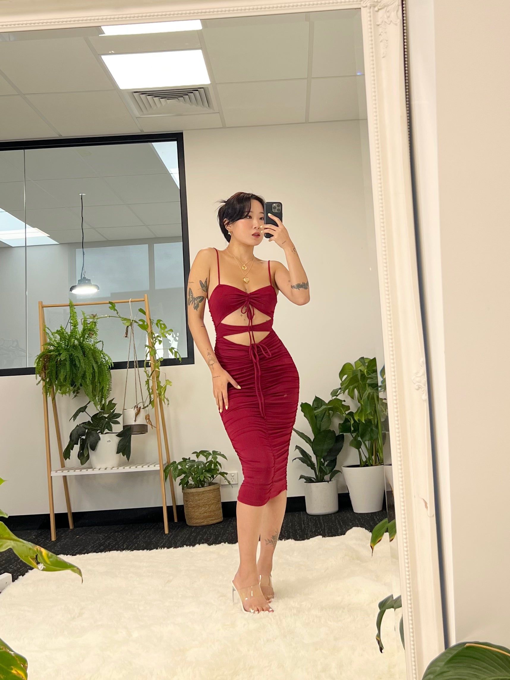 Ramona Midi Dress - Red sold by Kameli Boutique product image thumbnail 4