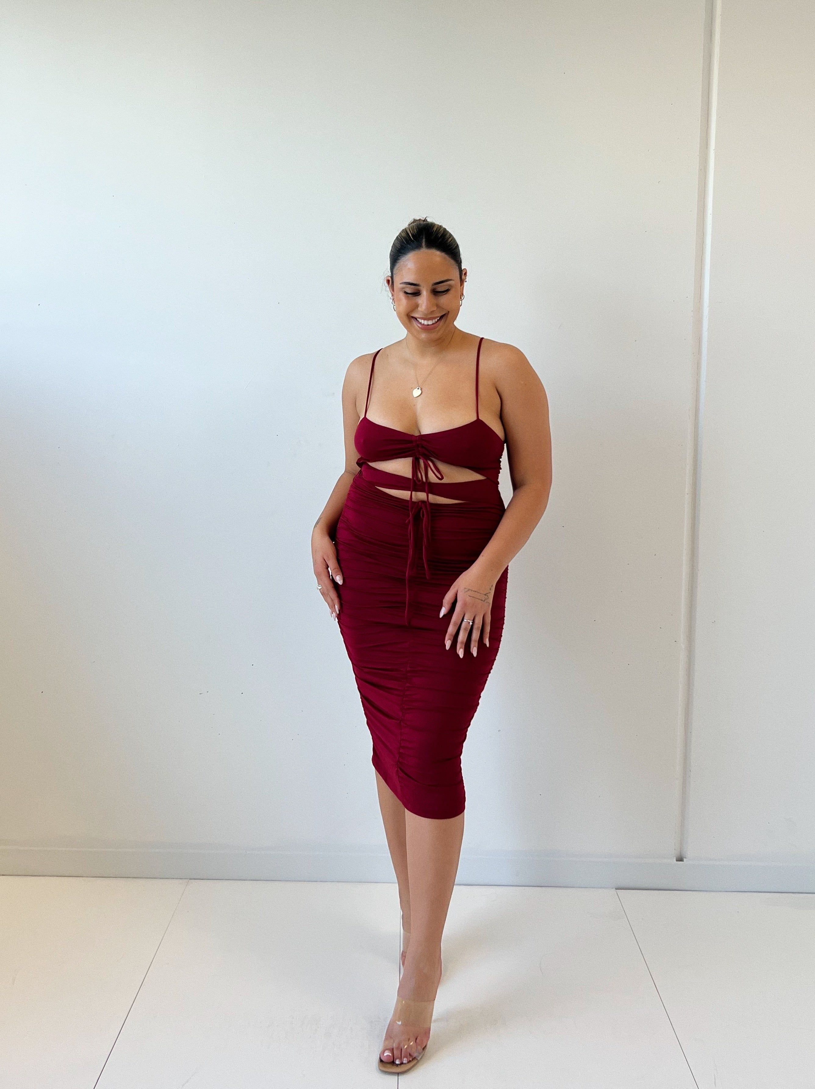 Ramona Midi Dress - Red sold by Kameli Boutique product image thumbnail 5