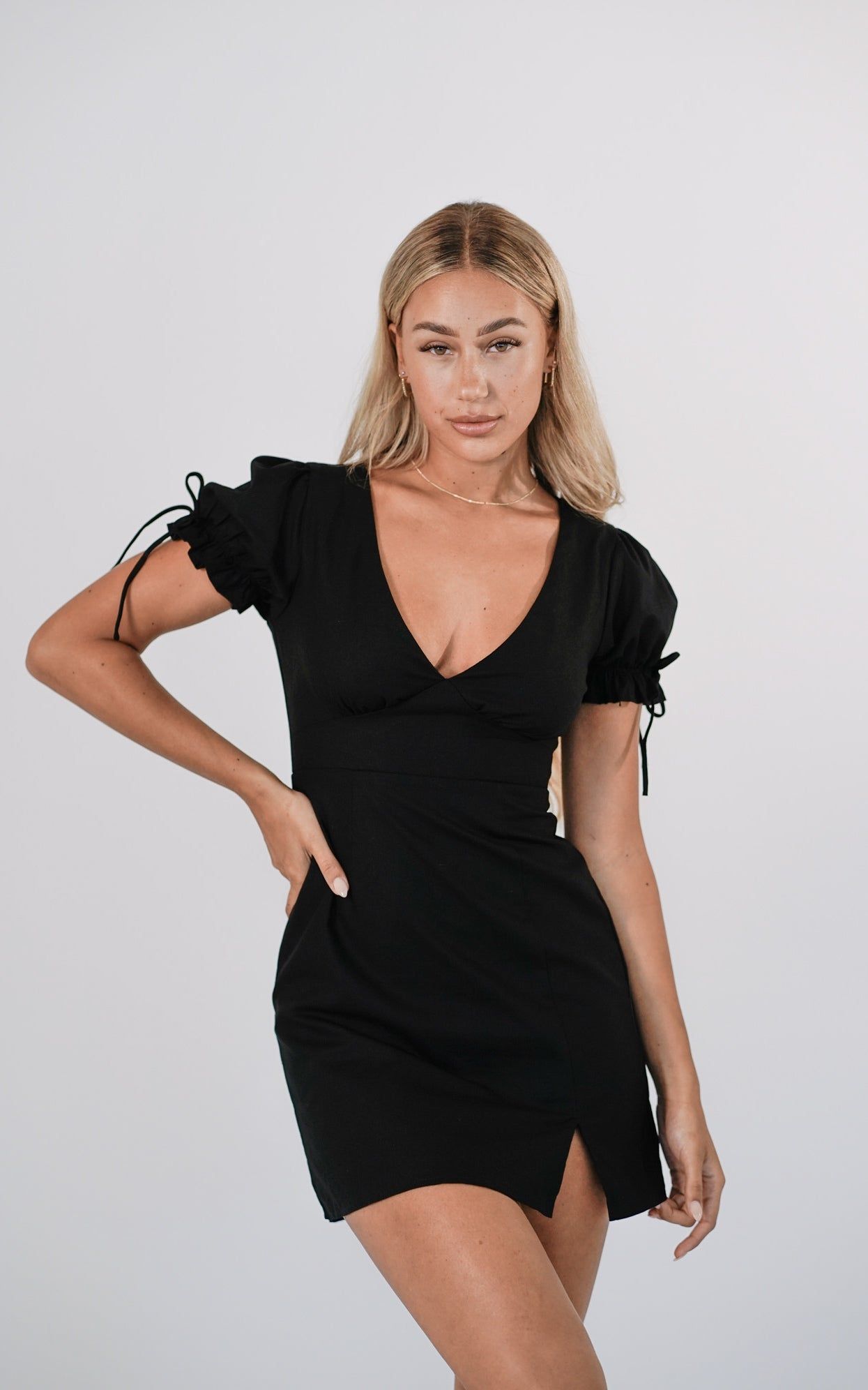 Marianna Mini Dress - Black sold by Kameli Boutique product image thumbnail 4