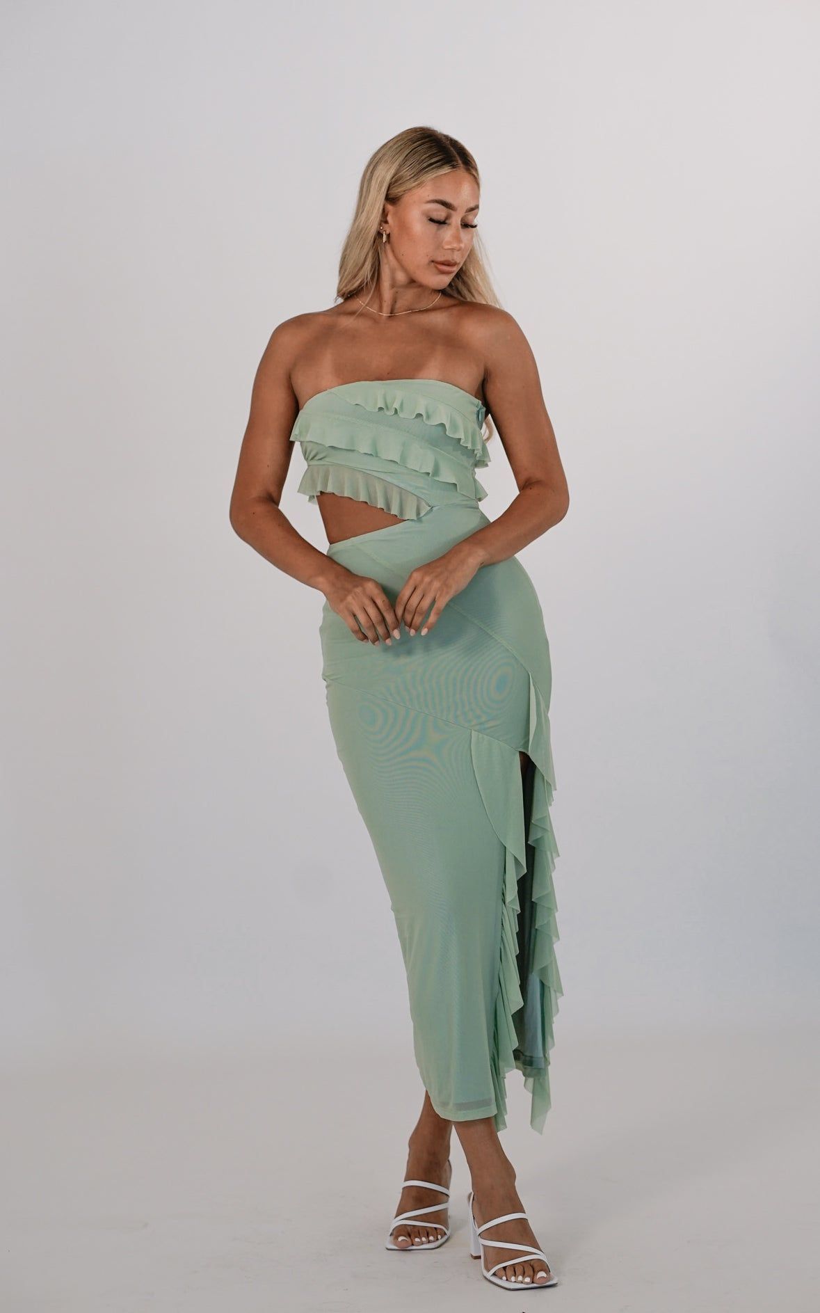 Audrina Midi Dress - Green sold by Kameli Boutique product image thumbnail 3