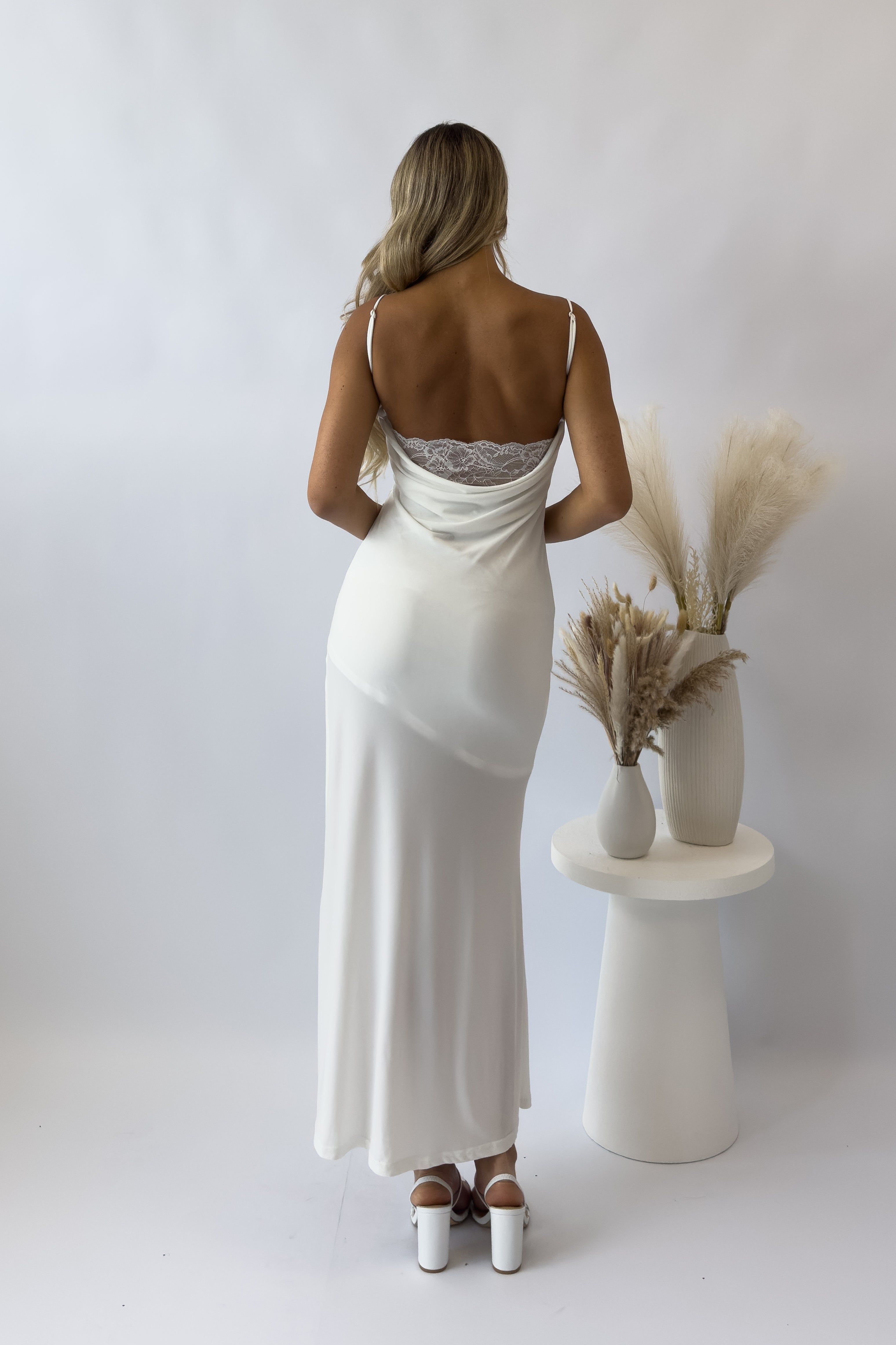 Tazia Midi Dress - White sold by Kameli Boutique product image thumbnail 2