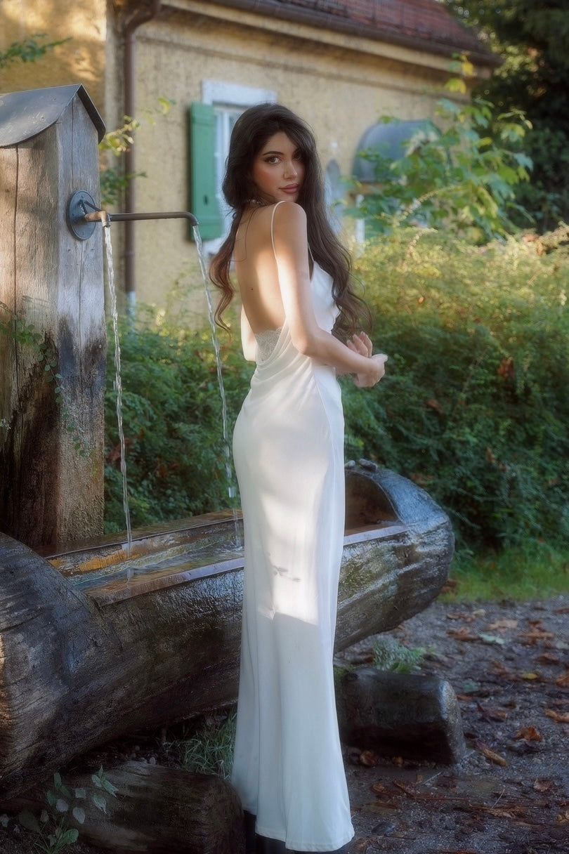 Tazia Midi Dress - White sold by Kameli Boutique