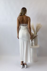 Tazia Midi Dress - White sold by Kameli Boutique