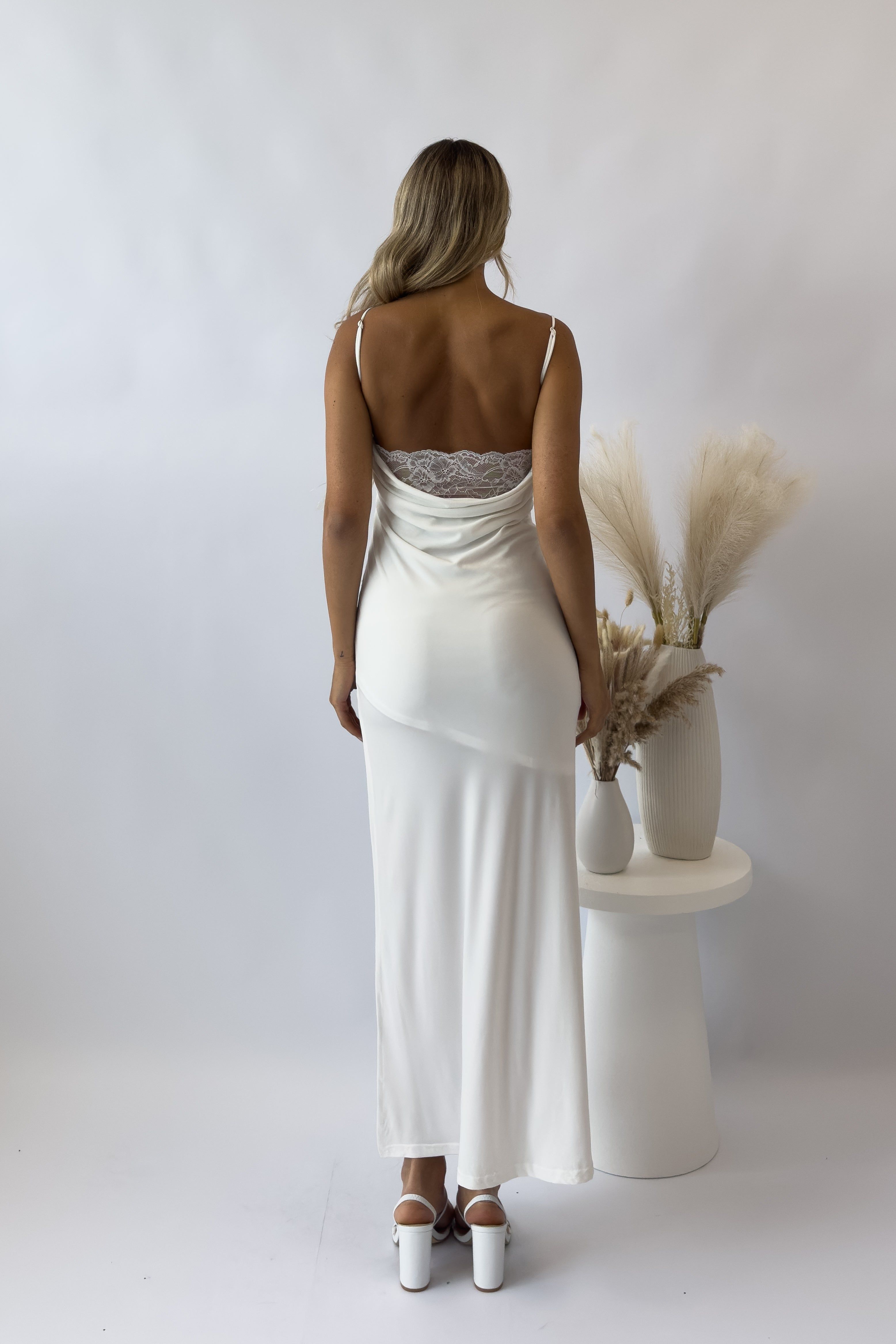Tazia Midi Dress - White sold by Kameli Boutique product image thumbnail 4