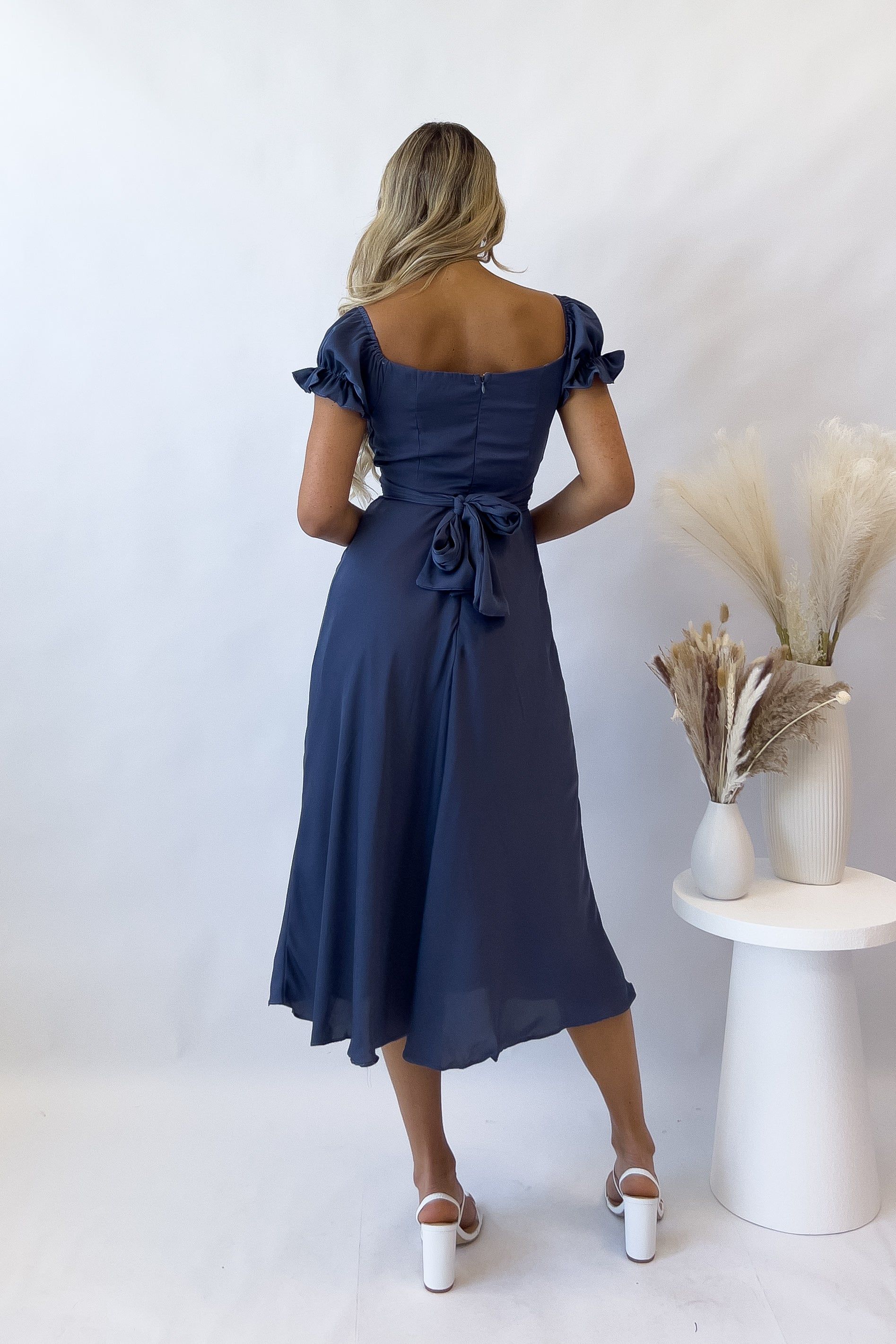 Ellison Midi Dress - Midnight Blue sold by Kameli Boutique product image thumbnail 4