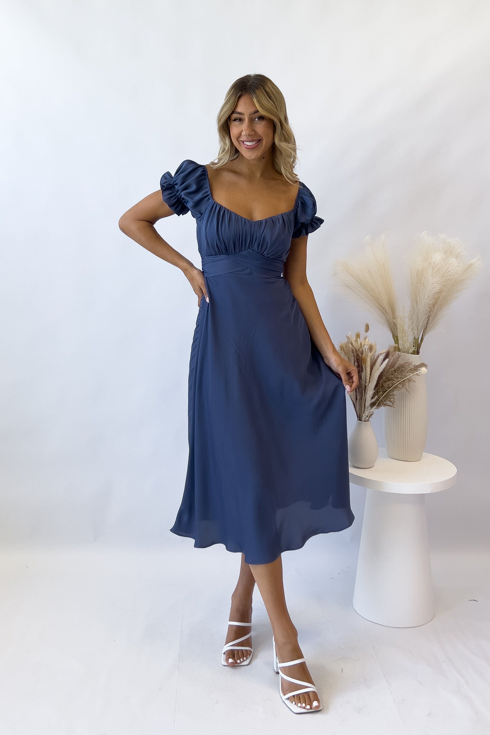 Ellison Midi Dress - Midnight Blue sold by Kameli Boutique product image thumbnail 2