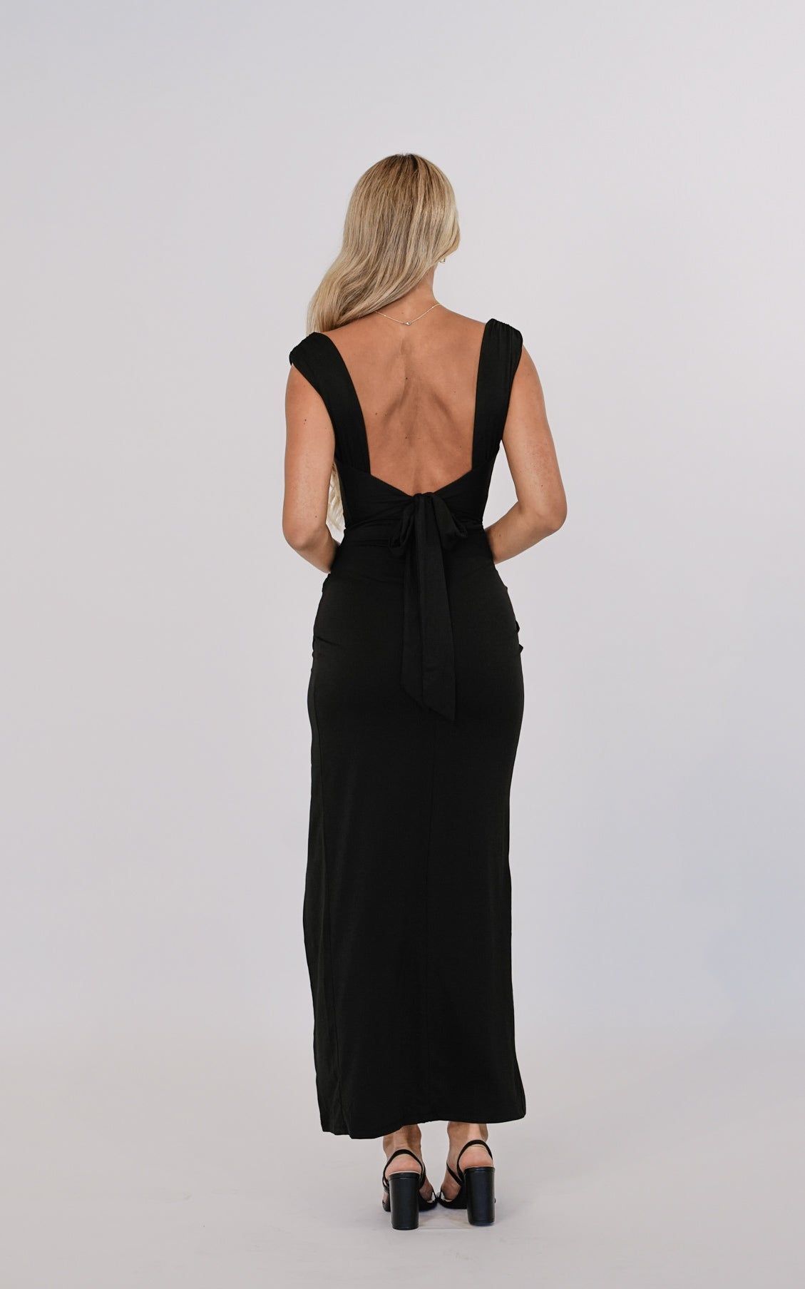Polly Midi Dress - Black sold by Kameli Boutique product image thumbnail 3